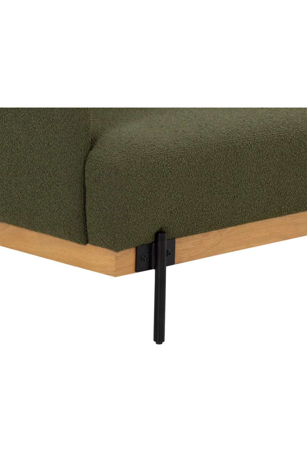 Oak Frame Boucle Sofa by Splendido Saul, alternate view 5