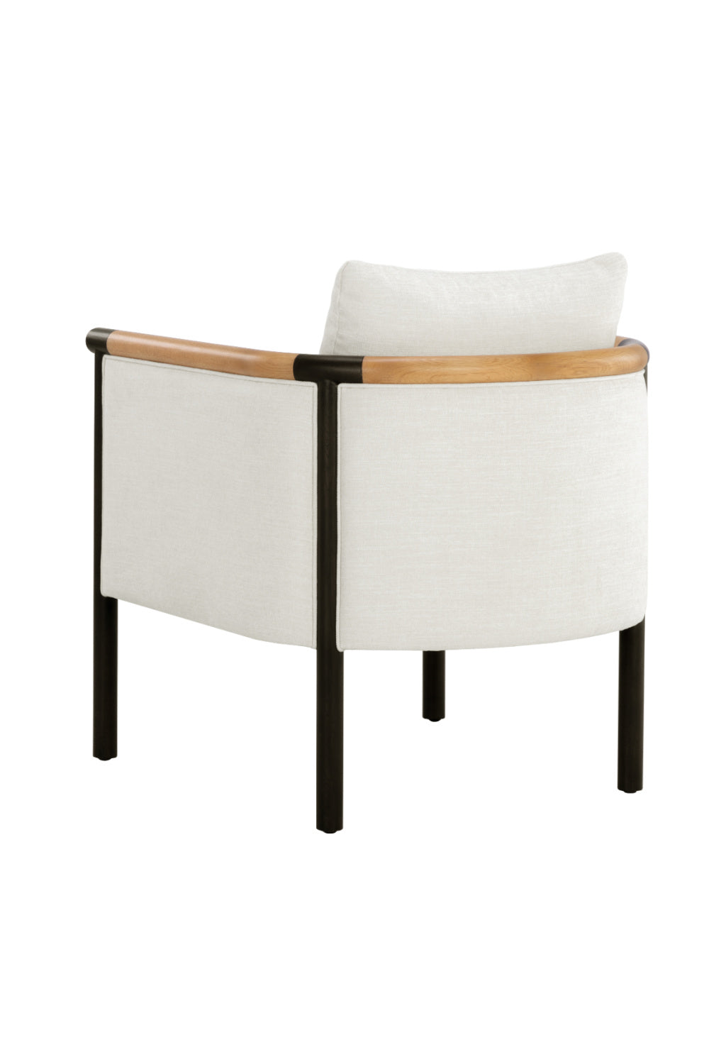 Curved Wood Frame Lounge Chair by Splendido Wilder Accent Chair, alternate view 4