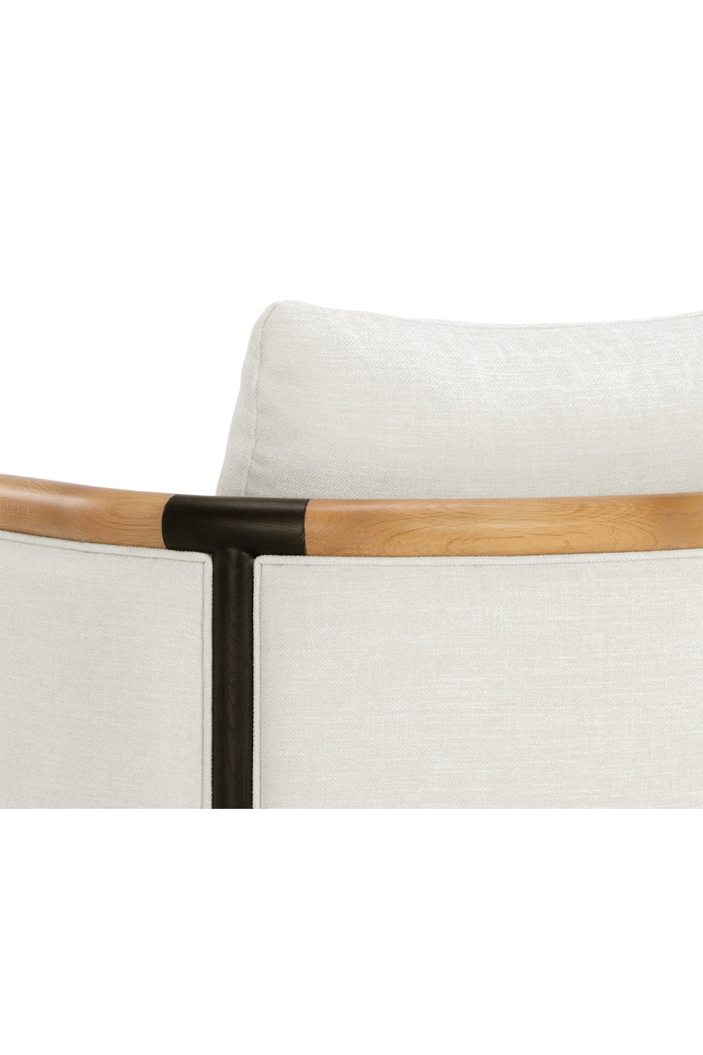 Curved Wood Frame Lounge Chair by Splendido Wilder Accent Chair, alternate view 6