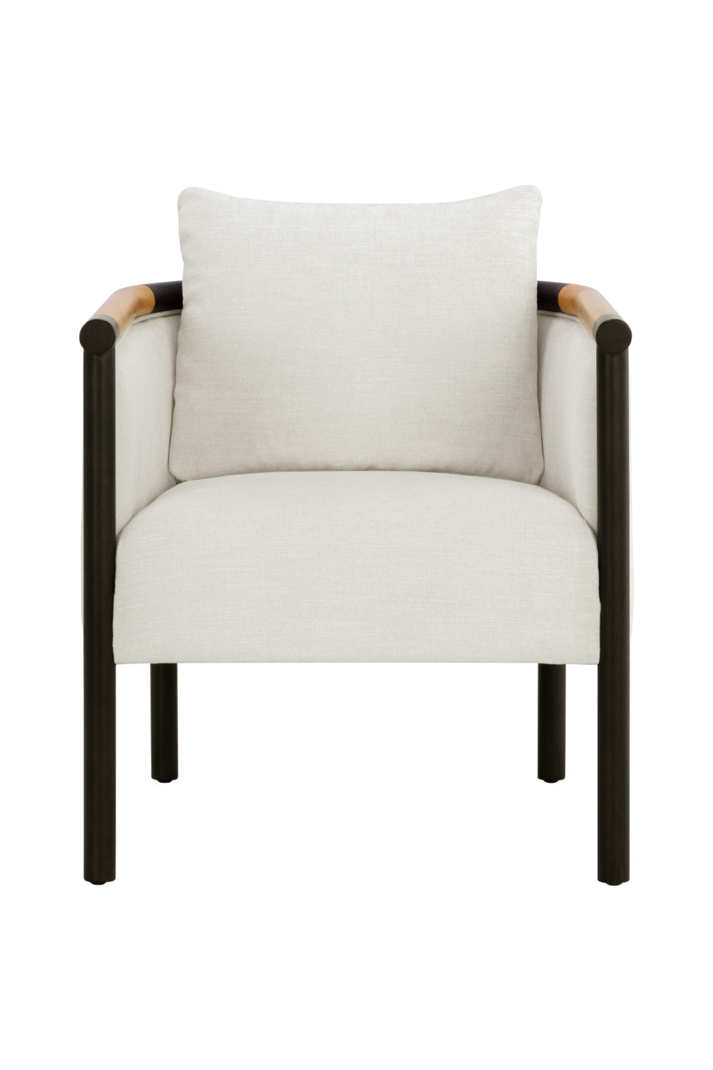 Curved Wood Frame Lounge Chair by Splendido Wilder Accent Chair, alternate view 3