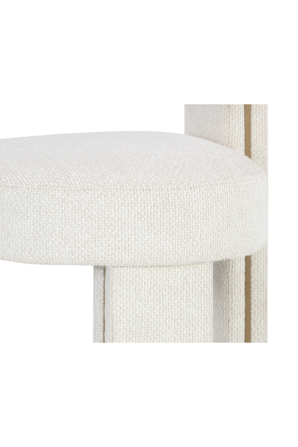 White 3-Legged Bar Stool by Splendido Adamina Barstool, alternate view 8