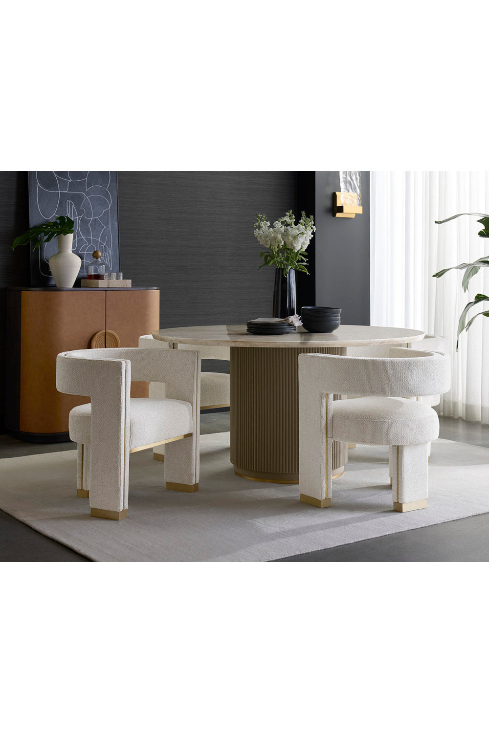 Modern European furniture - Curved 3-Legged Dining Chair - www.oroa.com