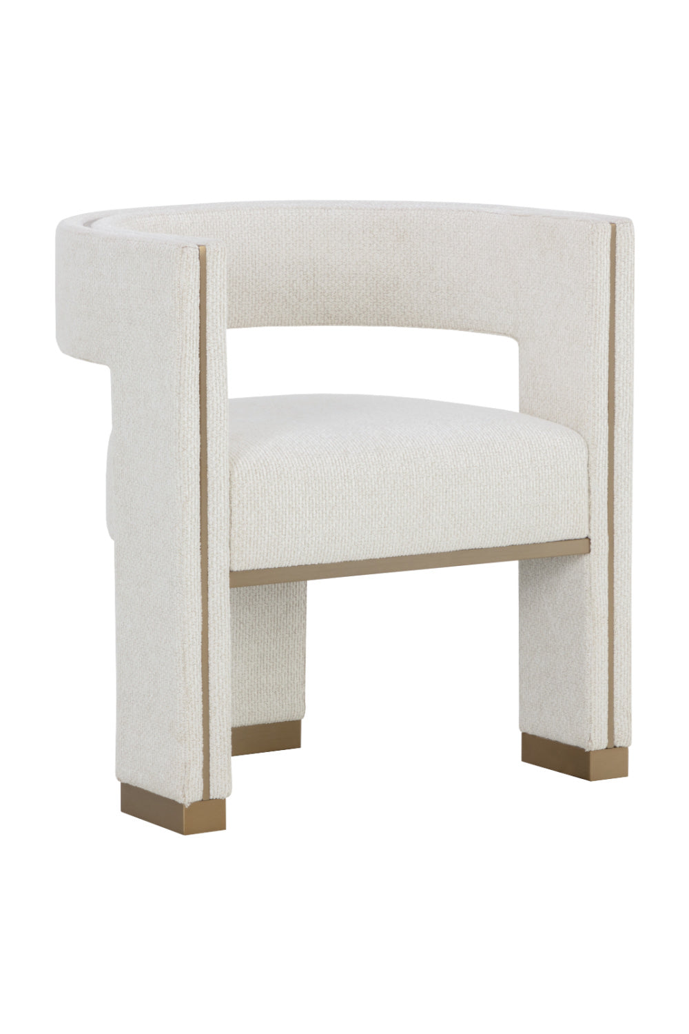 Curved 3-Legged Dining Chair by Splendido Adamina, alternate view 3