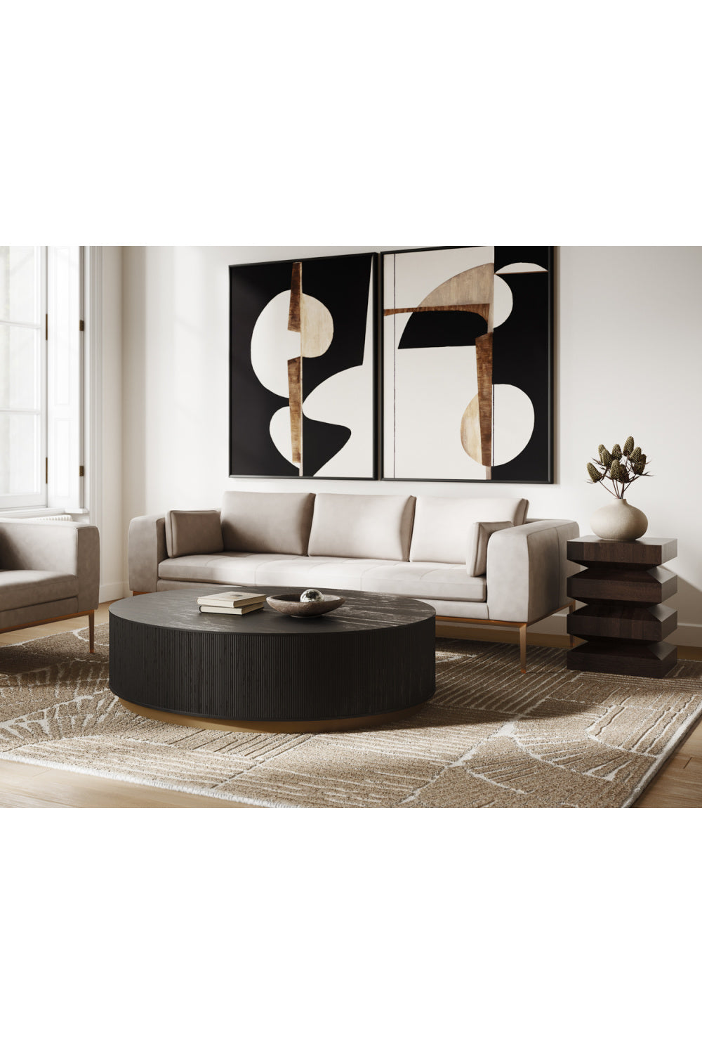 Reeded Oak Coffee Table by Splendido Kalla, alternate view 15