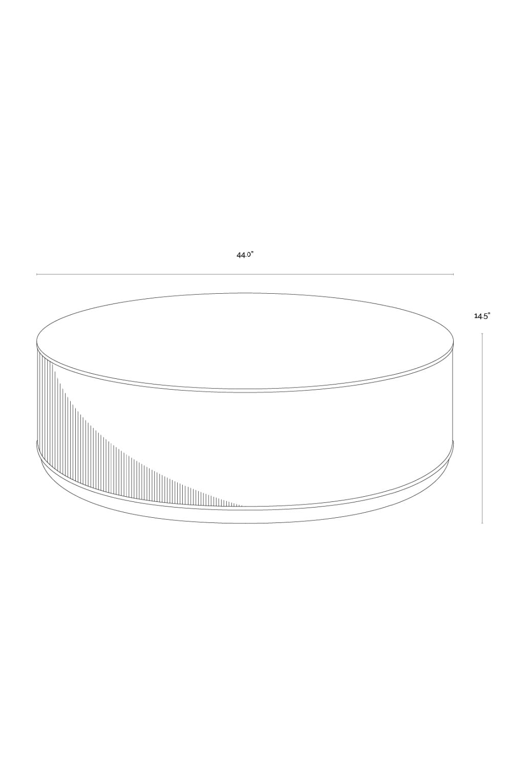 Reeded Oak Coffee Table by Splendido Kalla, alternate view 18