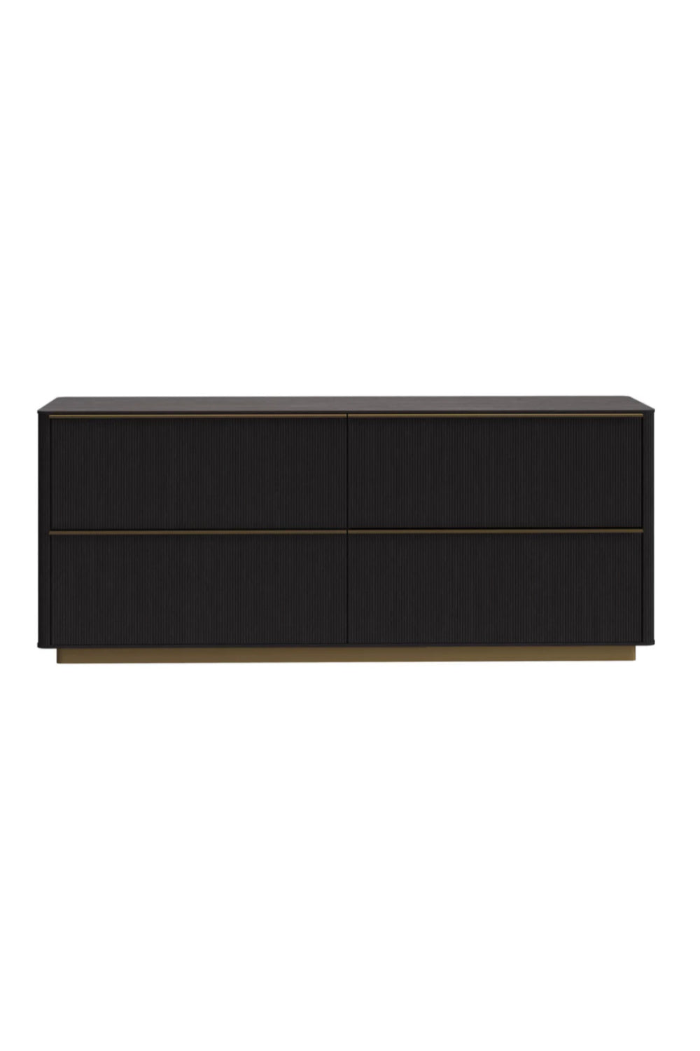 Reeded Oak 4-Drawer Dresser by Splendido Kalla, alternate view 9