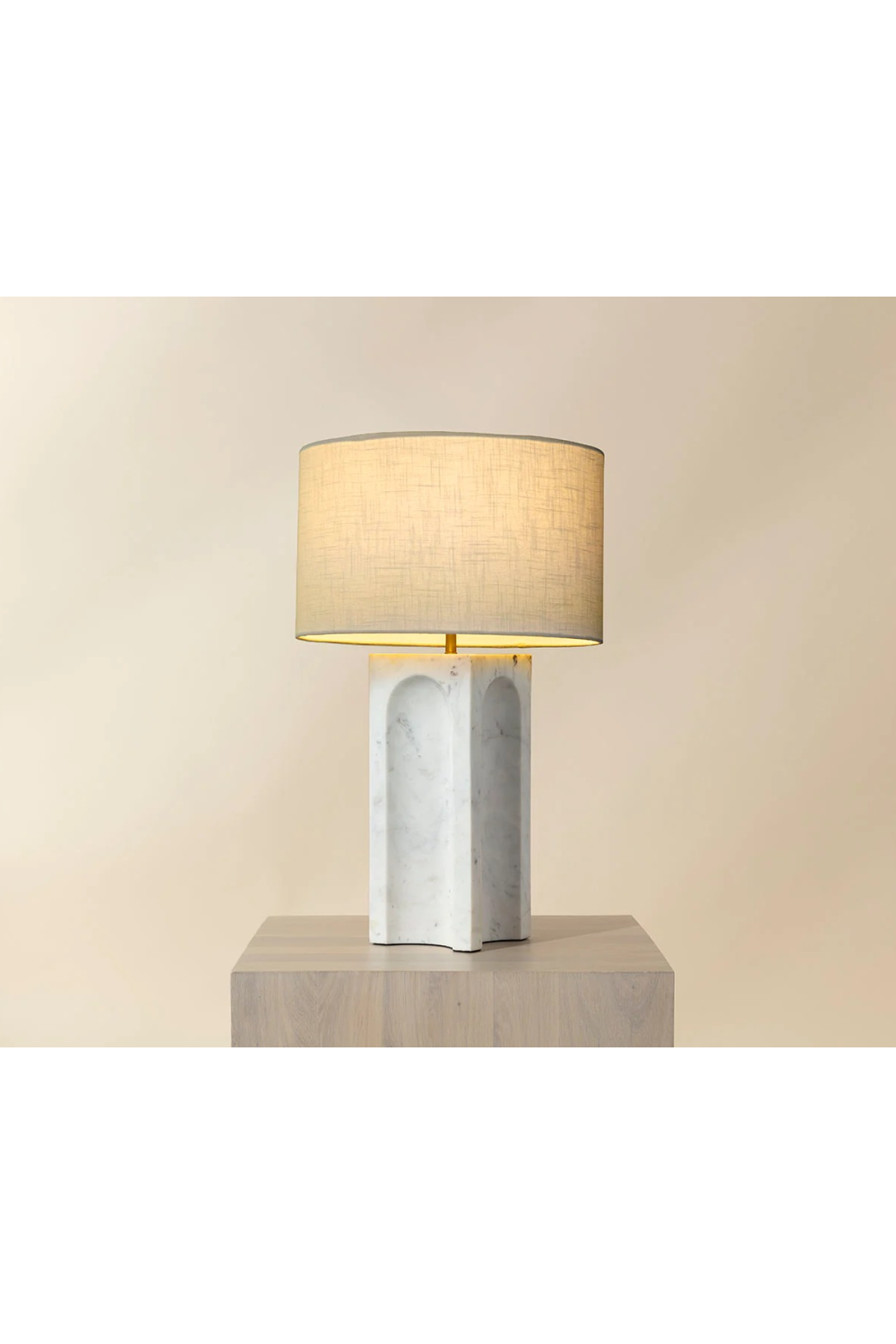 White Marble Arched Table Lamp by Splendido Rohe, alternate view 3