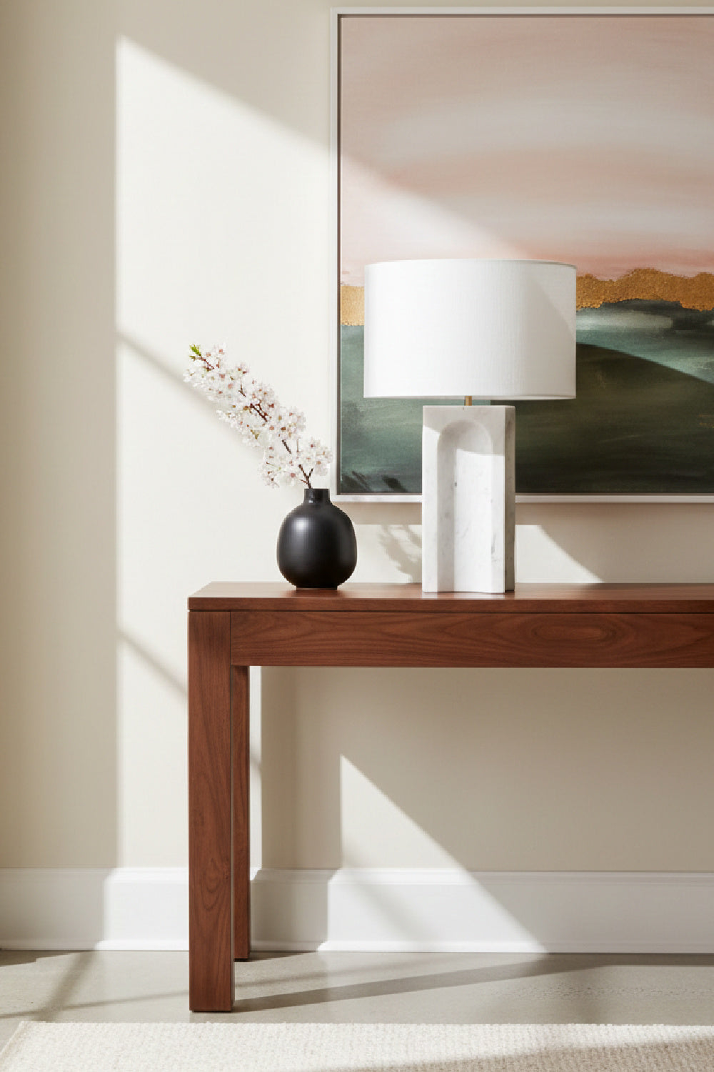 White Marble Arched Table Lamp by Splendido Rohe, alternate view 2