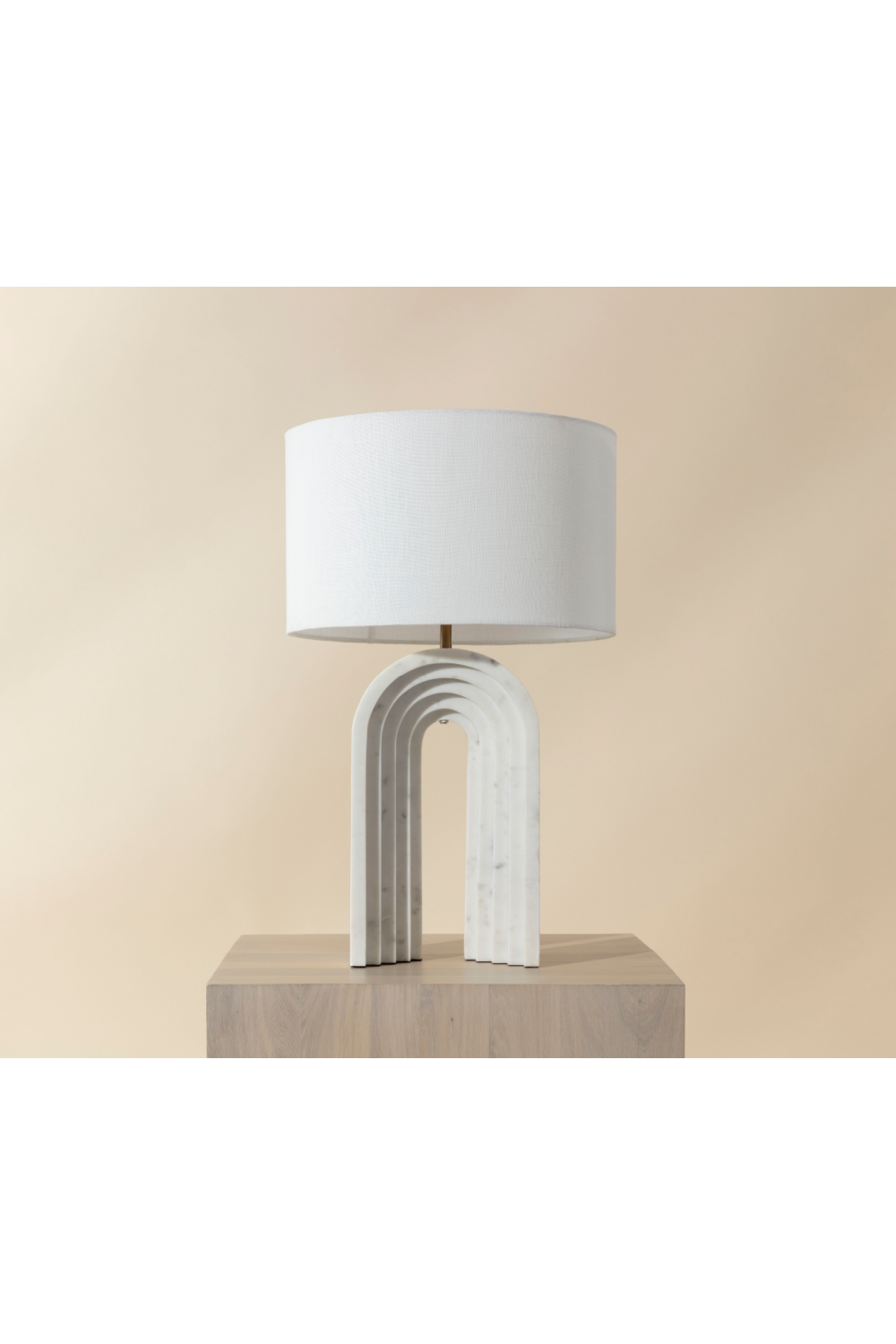 Arched White Marble Table Lamp by Splendido Sensi, alternate view 4
