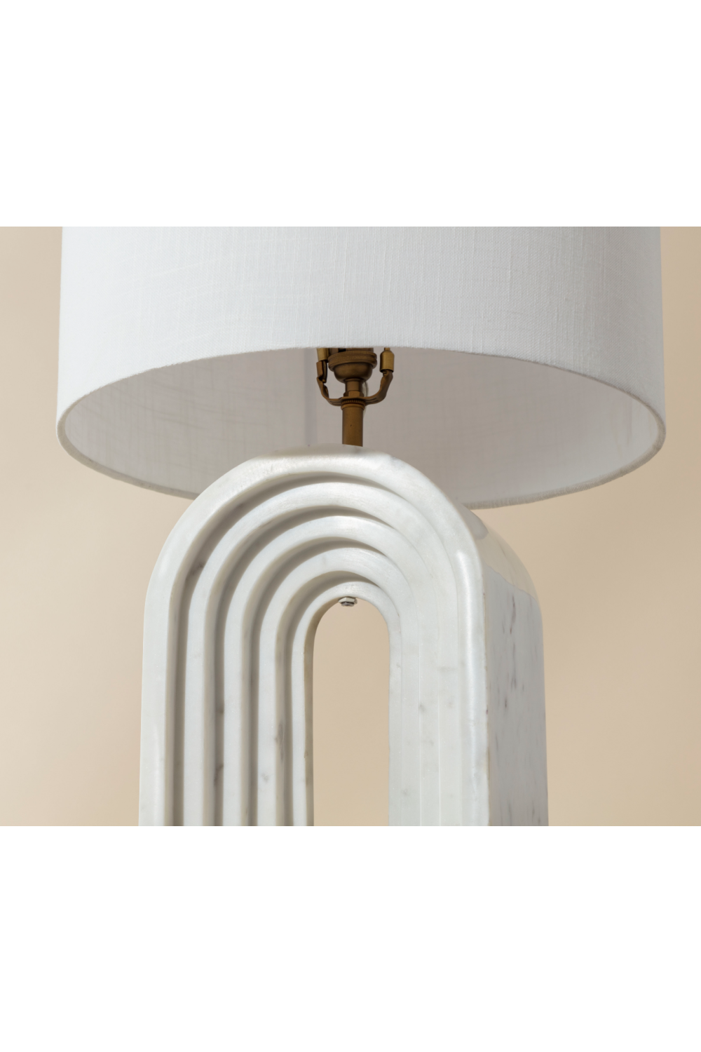 Arched White Marble Table Lamp by Splendido Sensi, alternate view 5