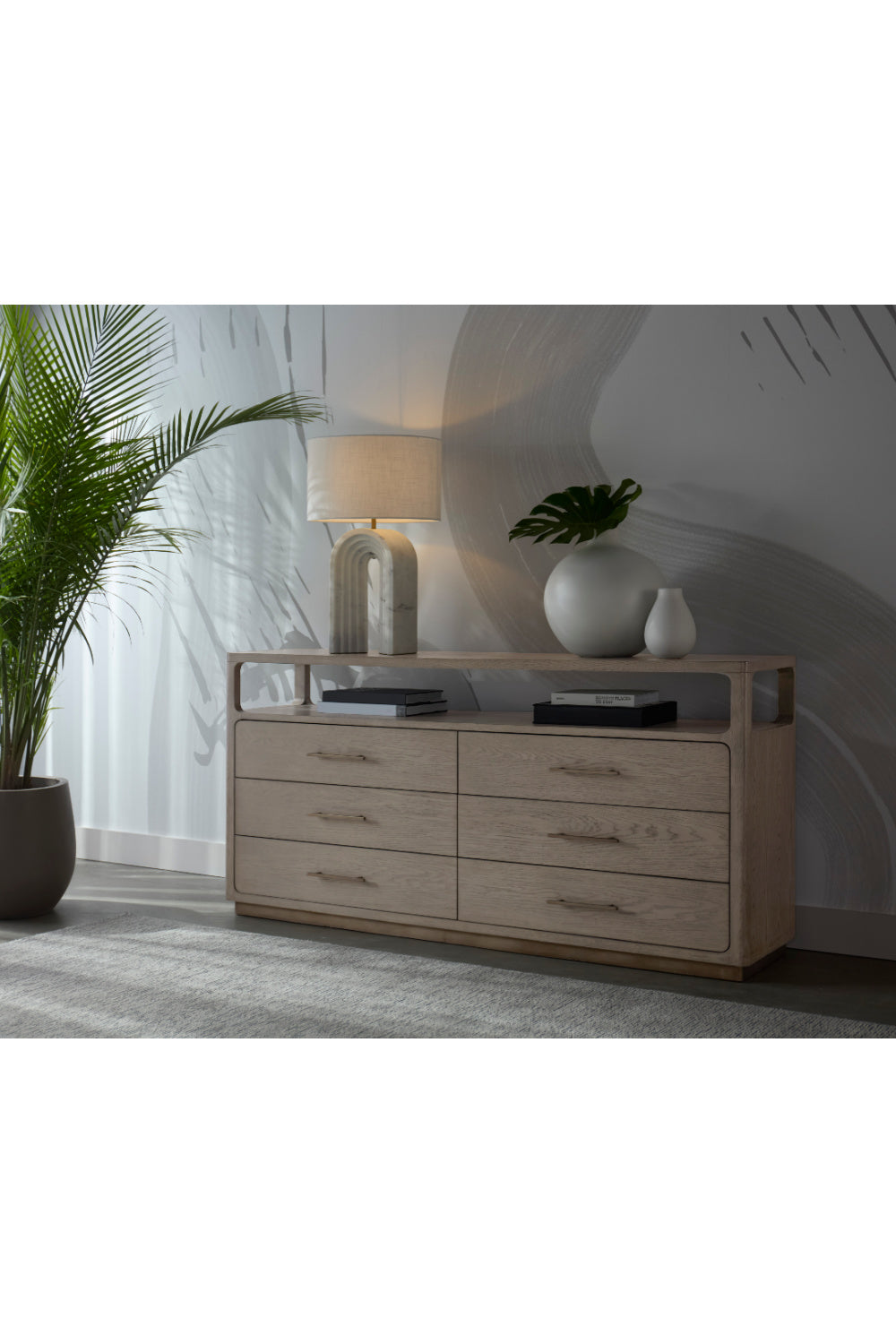 Arched White Marble Table Lamp by Splendido Sensi, alternate view 6