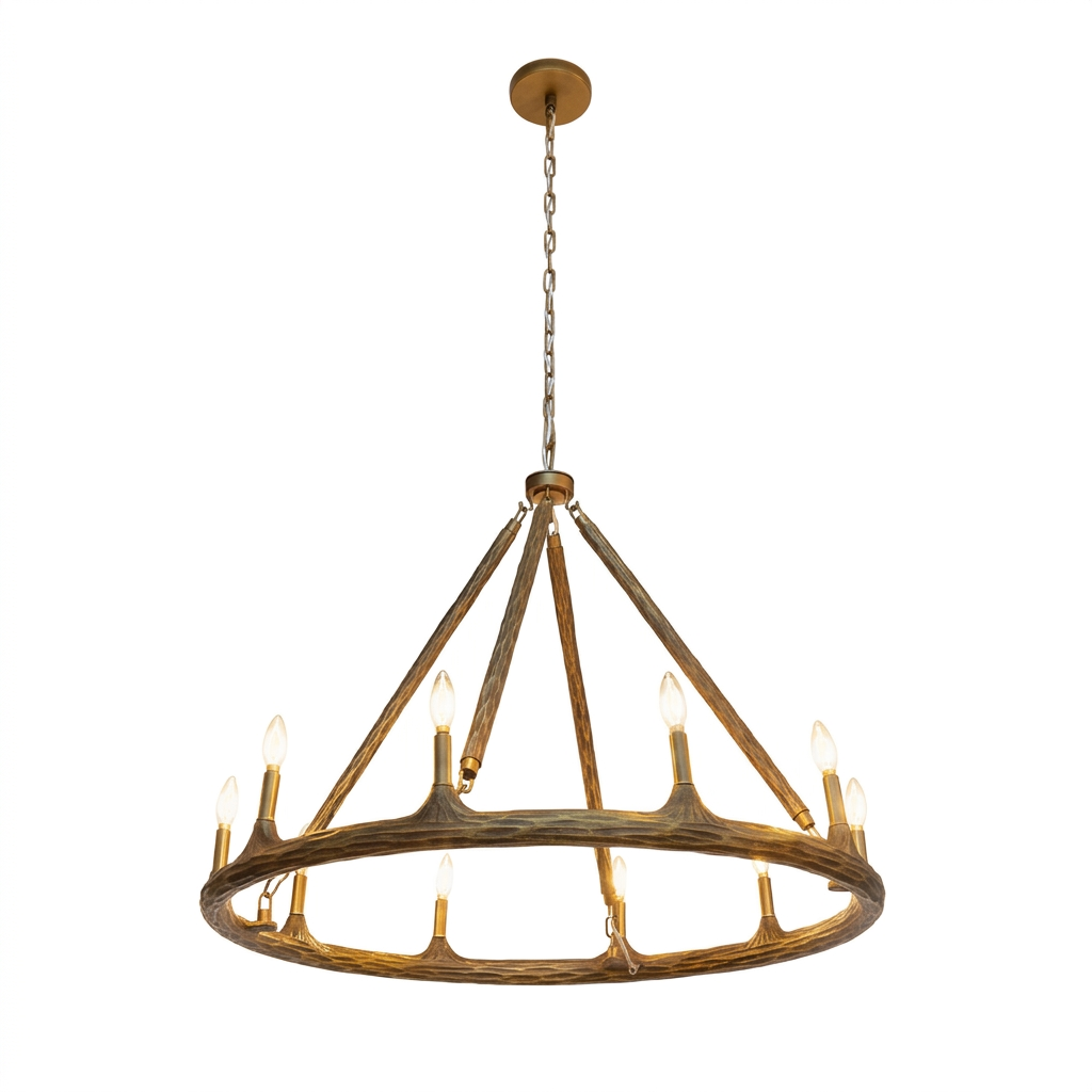 Antique Brass Chandelier by Splendido Wolfgang