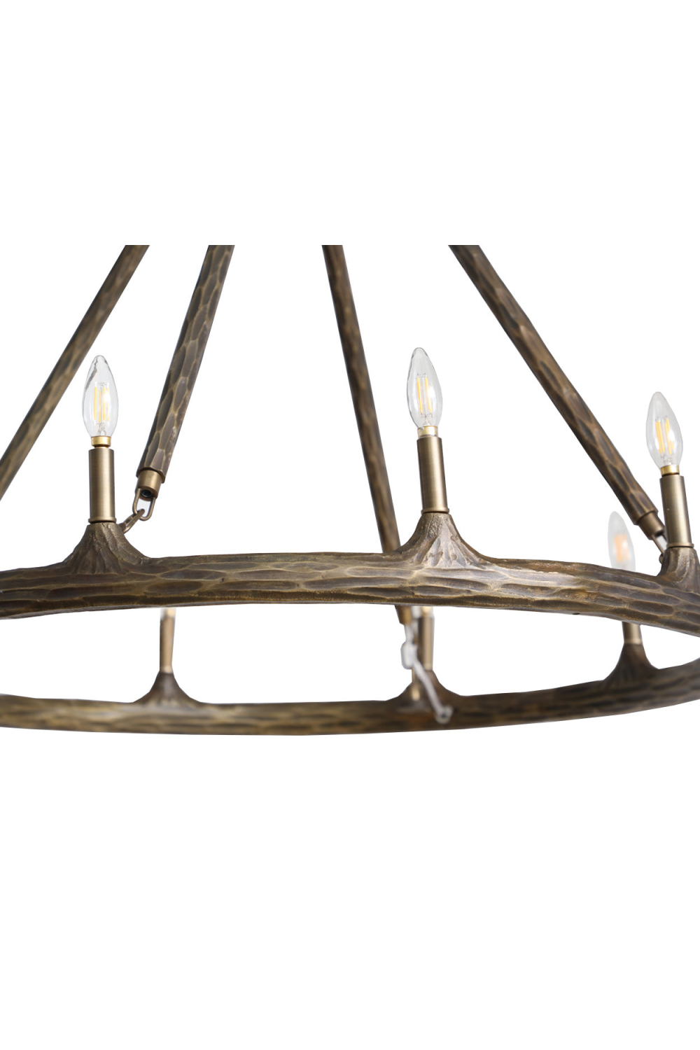 Antique Brass Chandelier by Splendido Wolfgang, alternate view 4