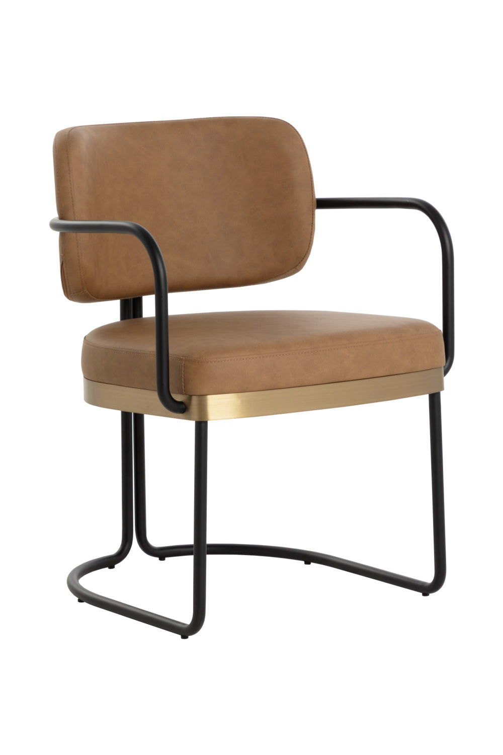Cantilevered Leather Look Dining Chair by Splendido Jalen, alternate view 9