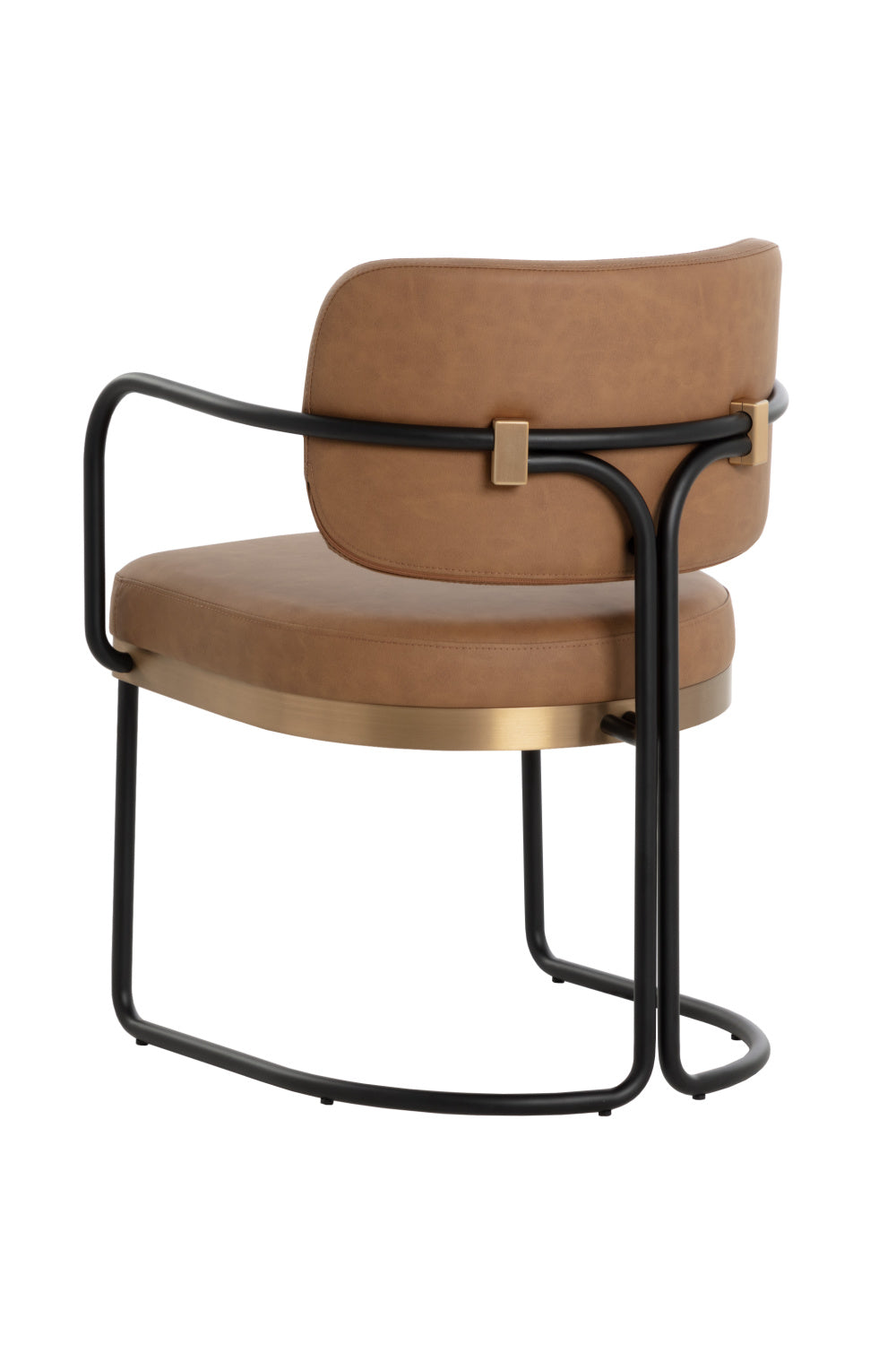 Cantilevered Leather Look Dining Chair by Splendido Jalen, alternate view 11