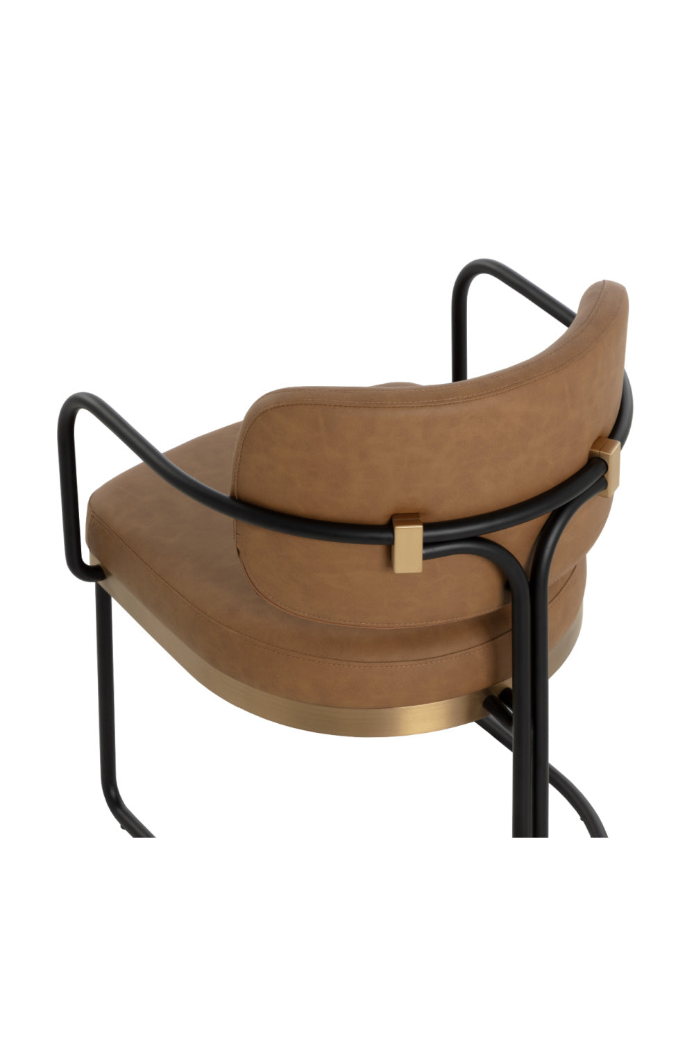 Cantilevered Leather Look Dining Chair by Splendido Jalen, alternate view 12
