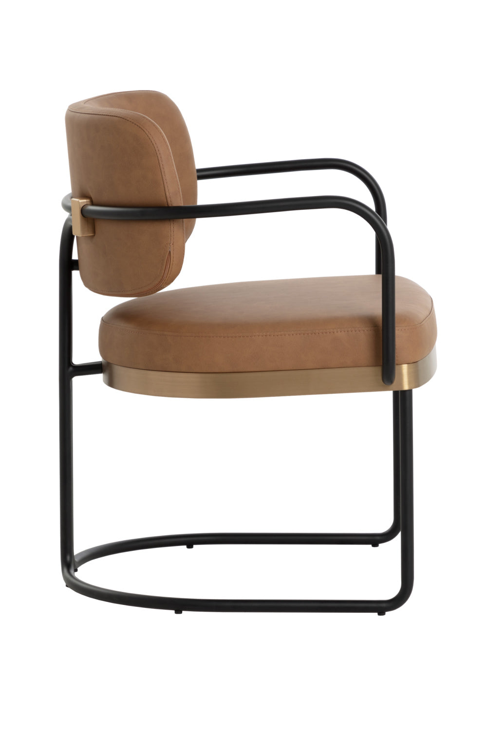 Cantilevered Leather Look Dining Chair by Splendido Jalen, alternate view 10
