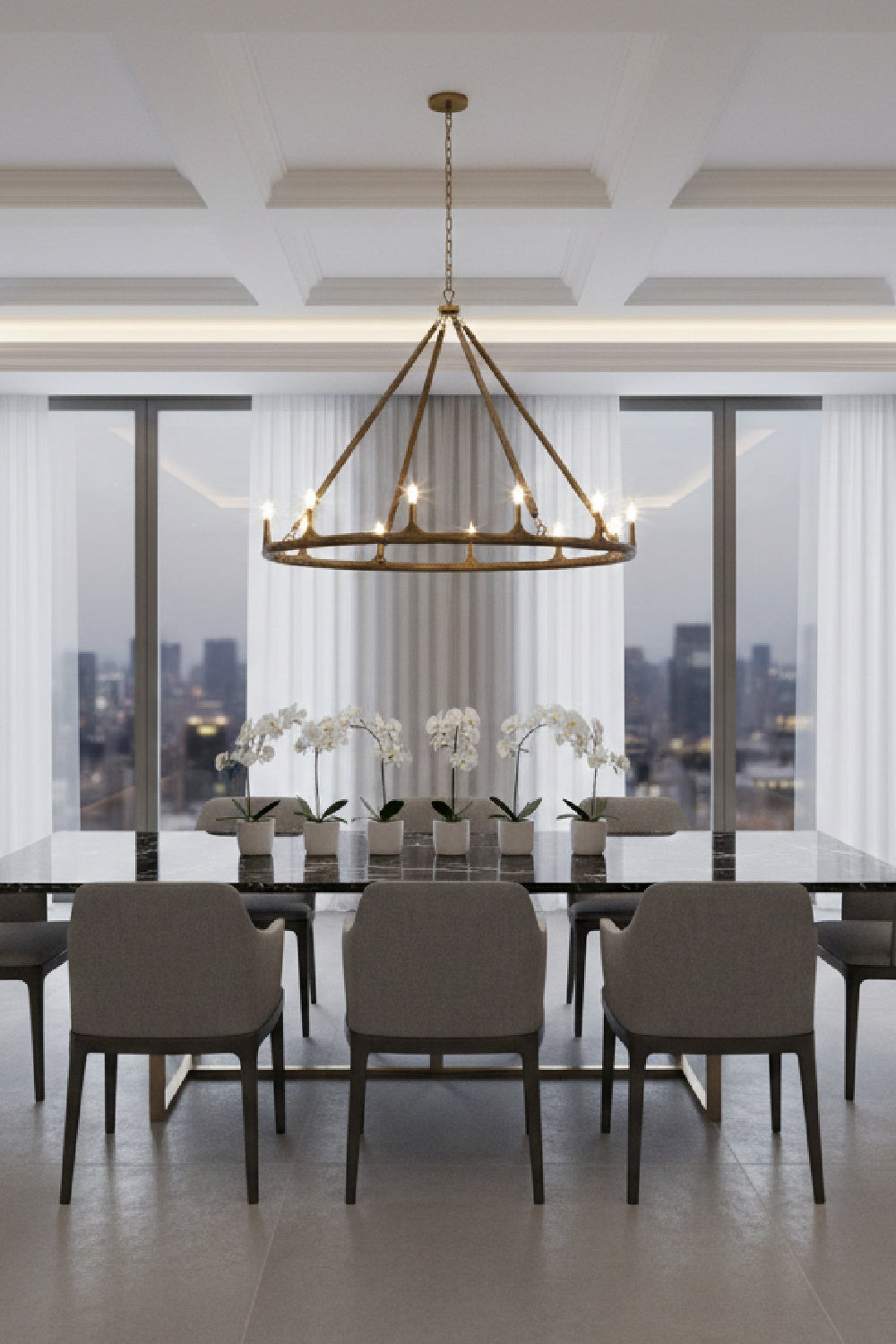 Antique Brass Chandelier by Splendido Wolfgang, alternate view 8