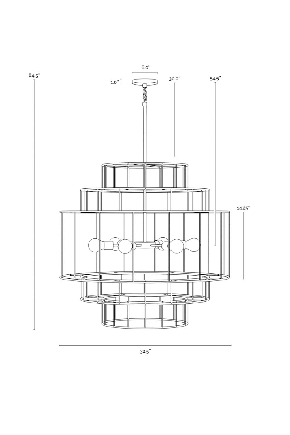 Tiered Jute Chandelier by Splendido Alyssa, alternate view 5