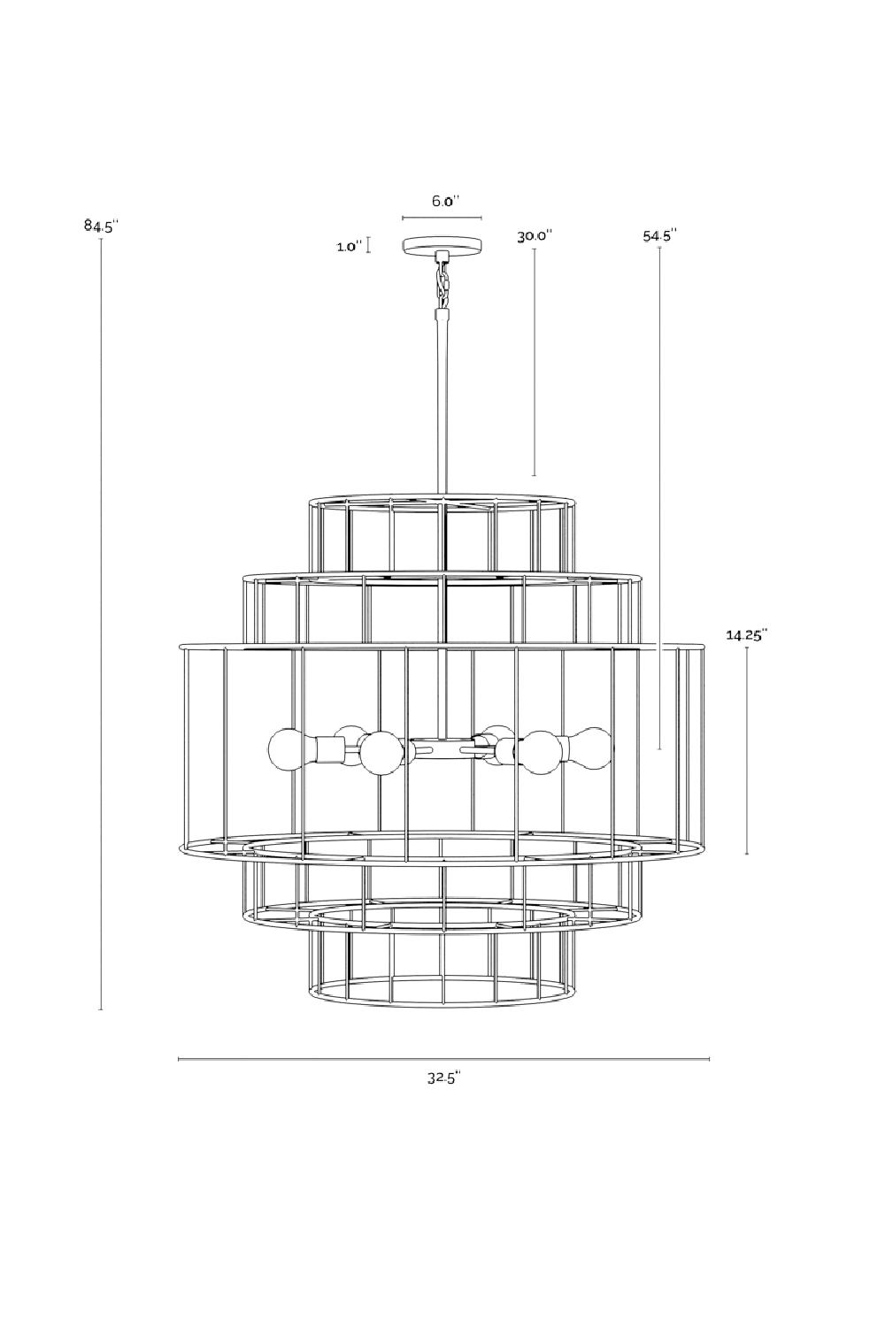 Tiered Jute Chandelier by Splendido Alyssa, alternate view 11