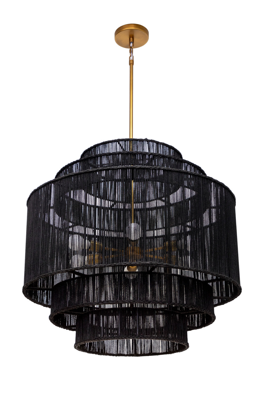 Tiered Jute Chandelier by Splendido Alyssa, alternate view 9