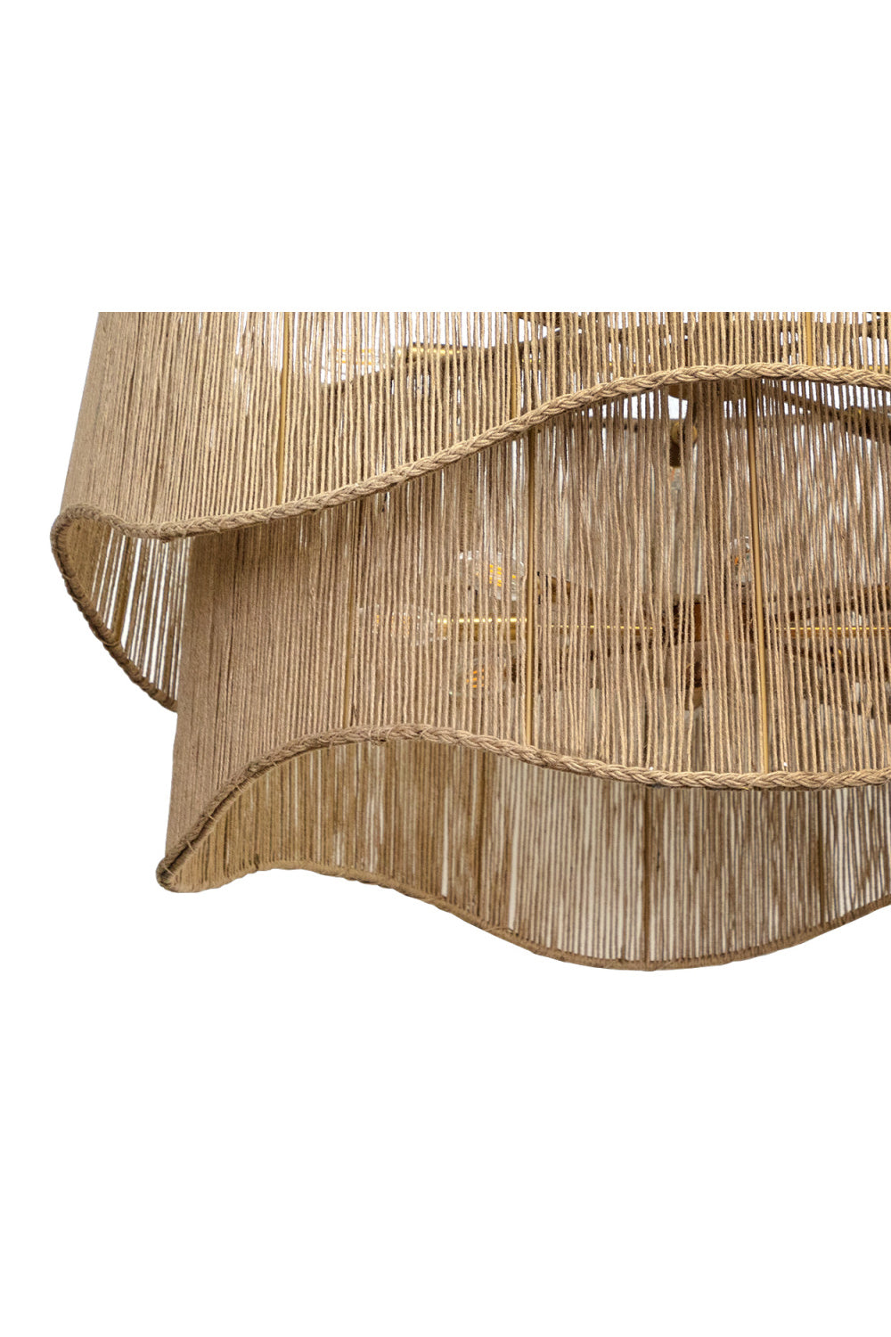 Tiered Wave Jute Chandelier by Splendido Rhine, alternate view 5