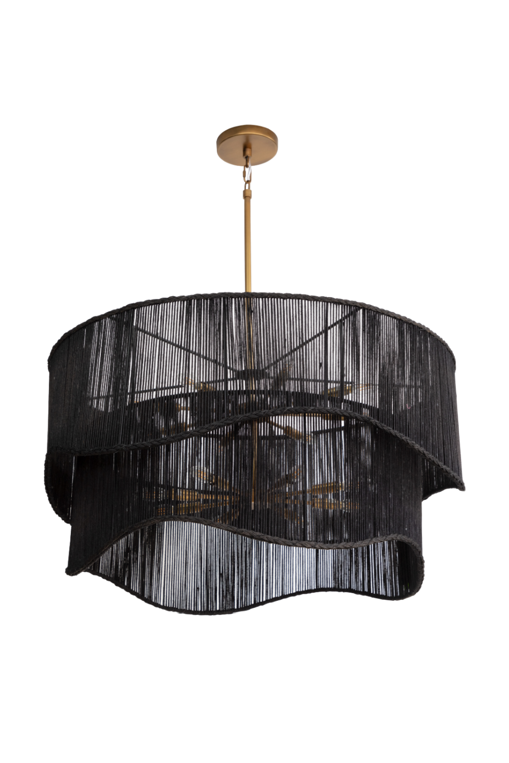 Tiered Wave Jute Chandelier by Splendido Rhine, alternate view 10