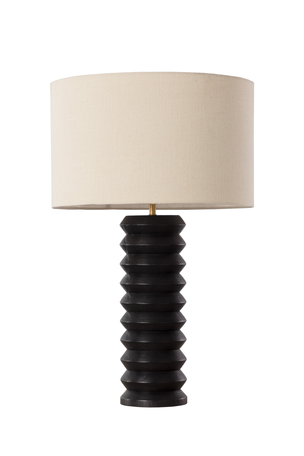 Black Wooden Base Table Lamp by Splendido Oletto