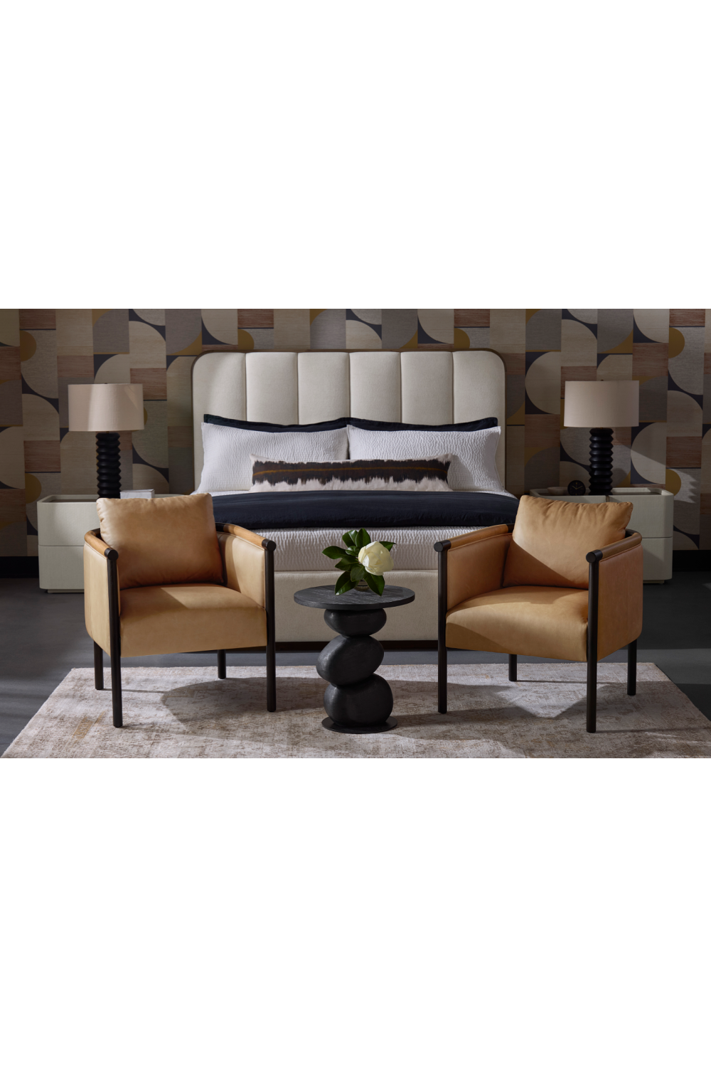 Black Wooden Base Table Lamp by Splendido Oletto, alternate view 7