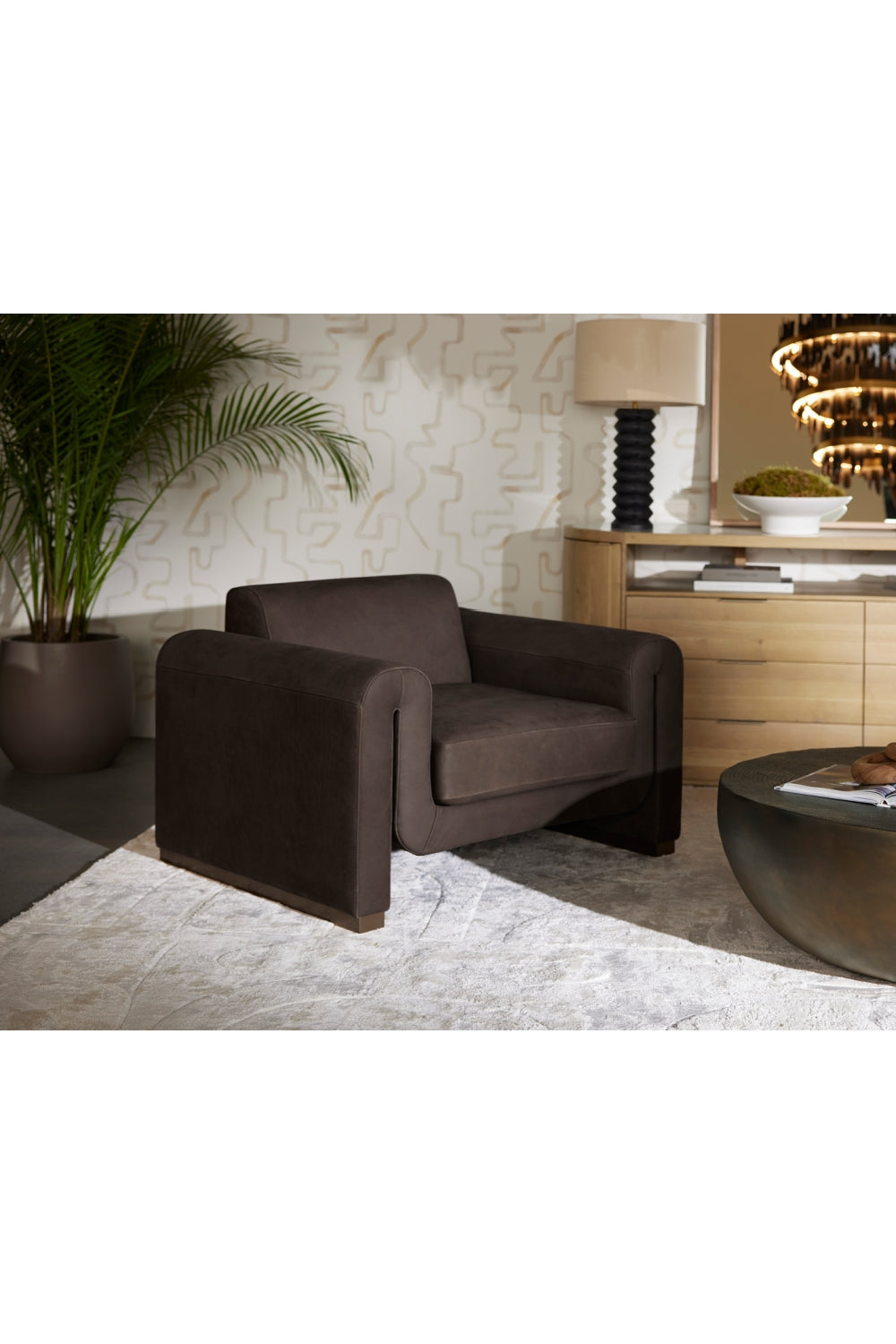 Black Wooden Base Table Lamp by Splendido Oletto, alternate view 8