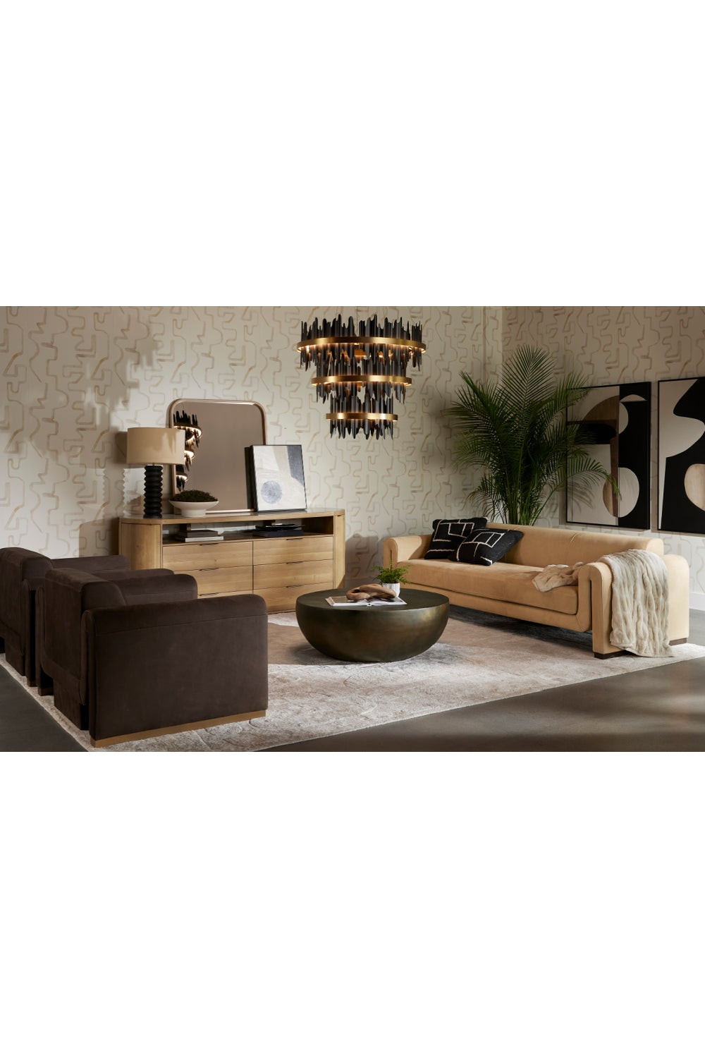 Black Wooden Base Table Lamp by Splendido Oletto, alternate view 9