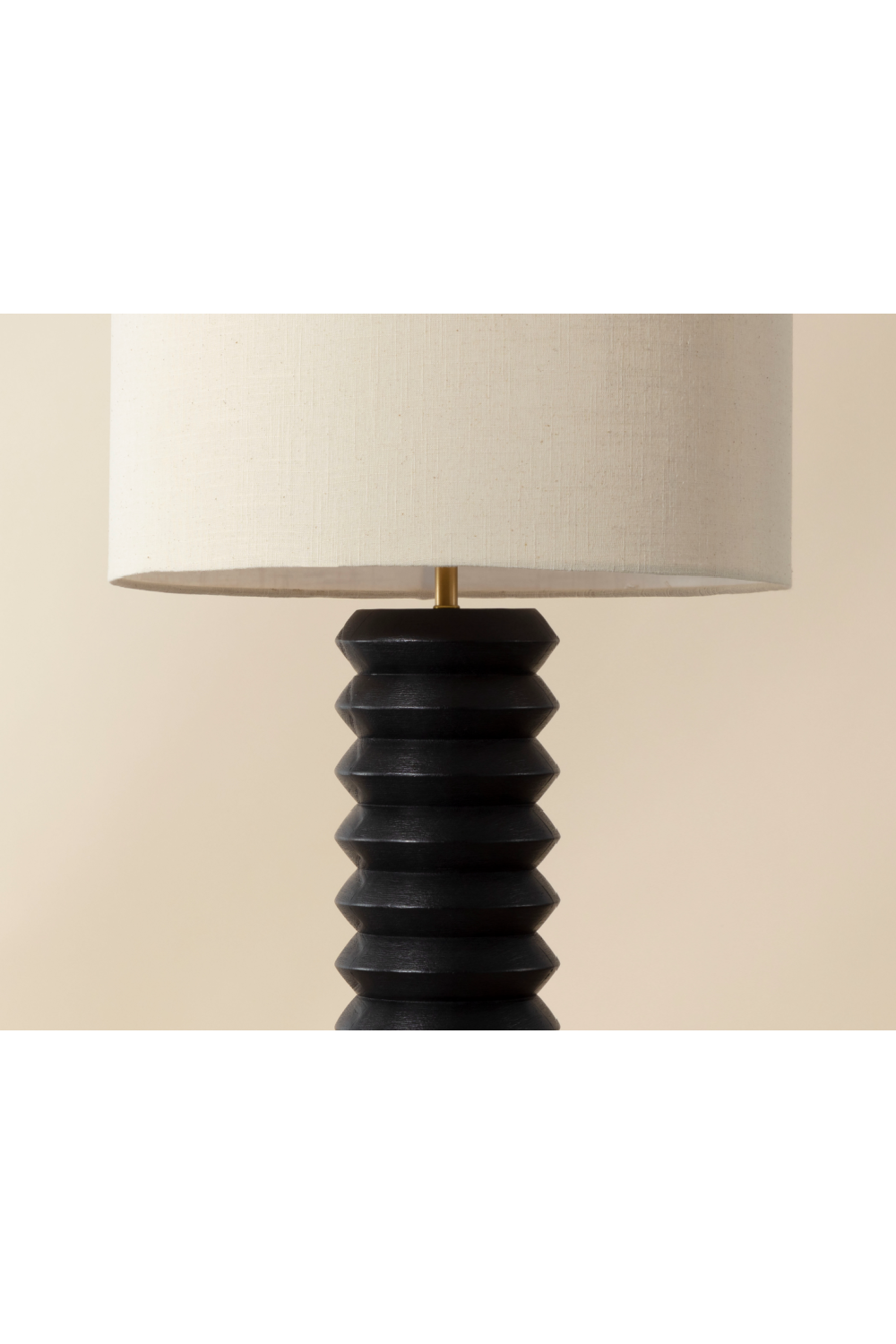Black Wooden Base Table Lamp by Splendido Oletto, alternate view 5