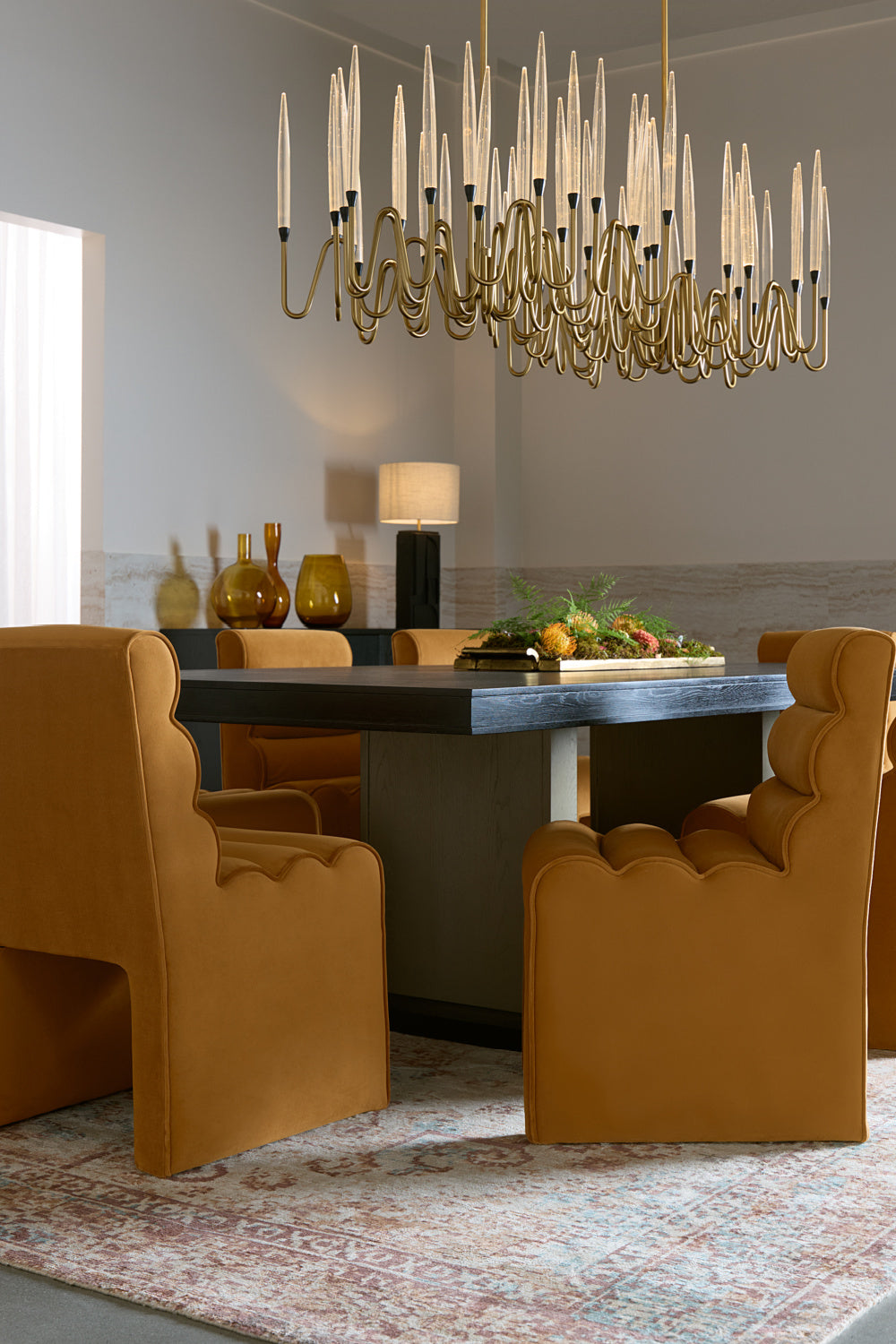 Carved Base Table Lamp by Splendido Dirsan, alternate view 9