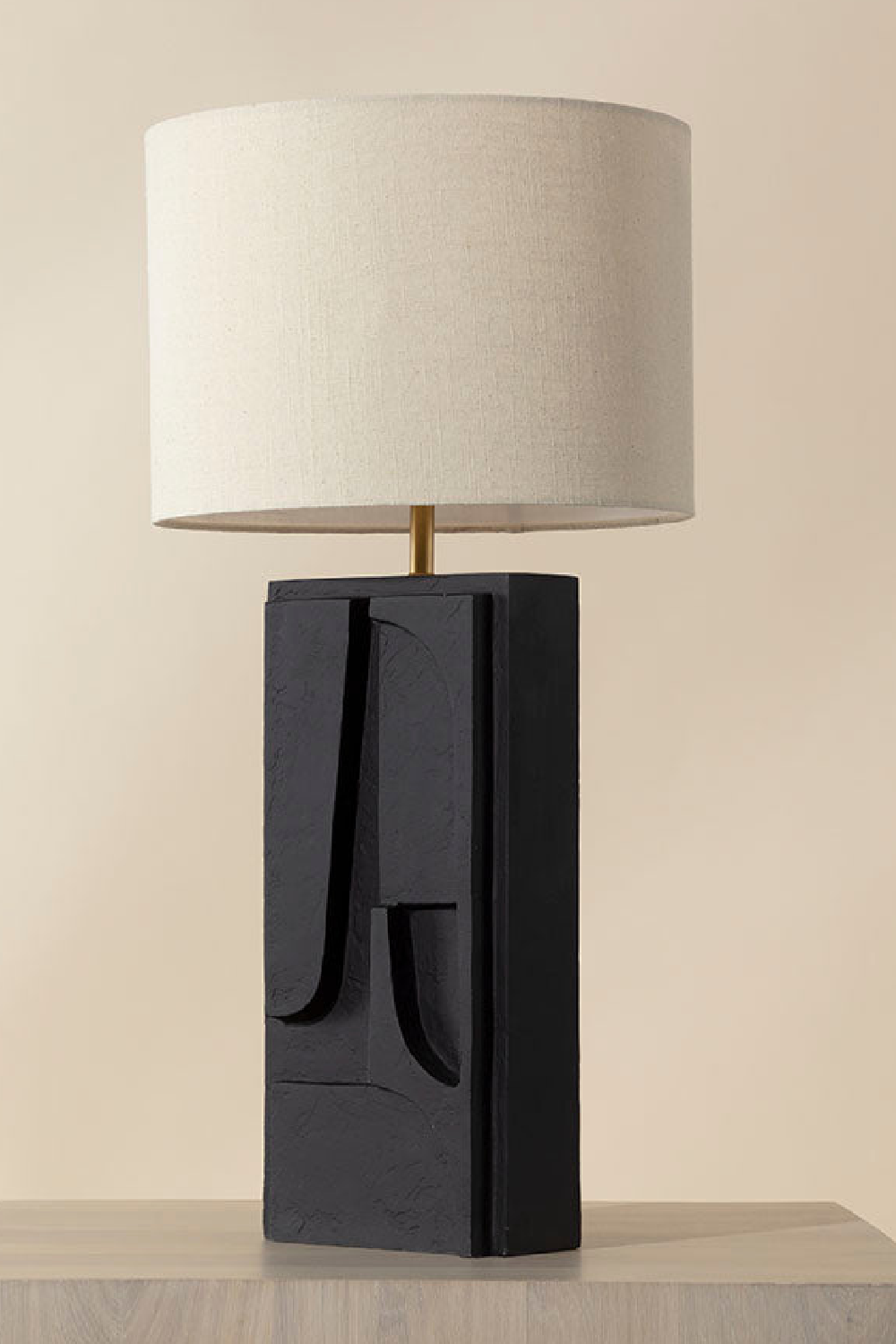 Carved Base Table Lamp by Splendido Dirsan, alternate view 4