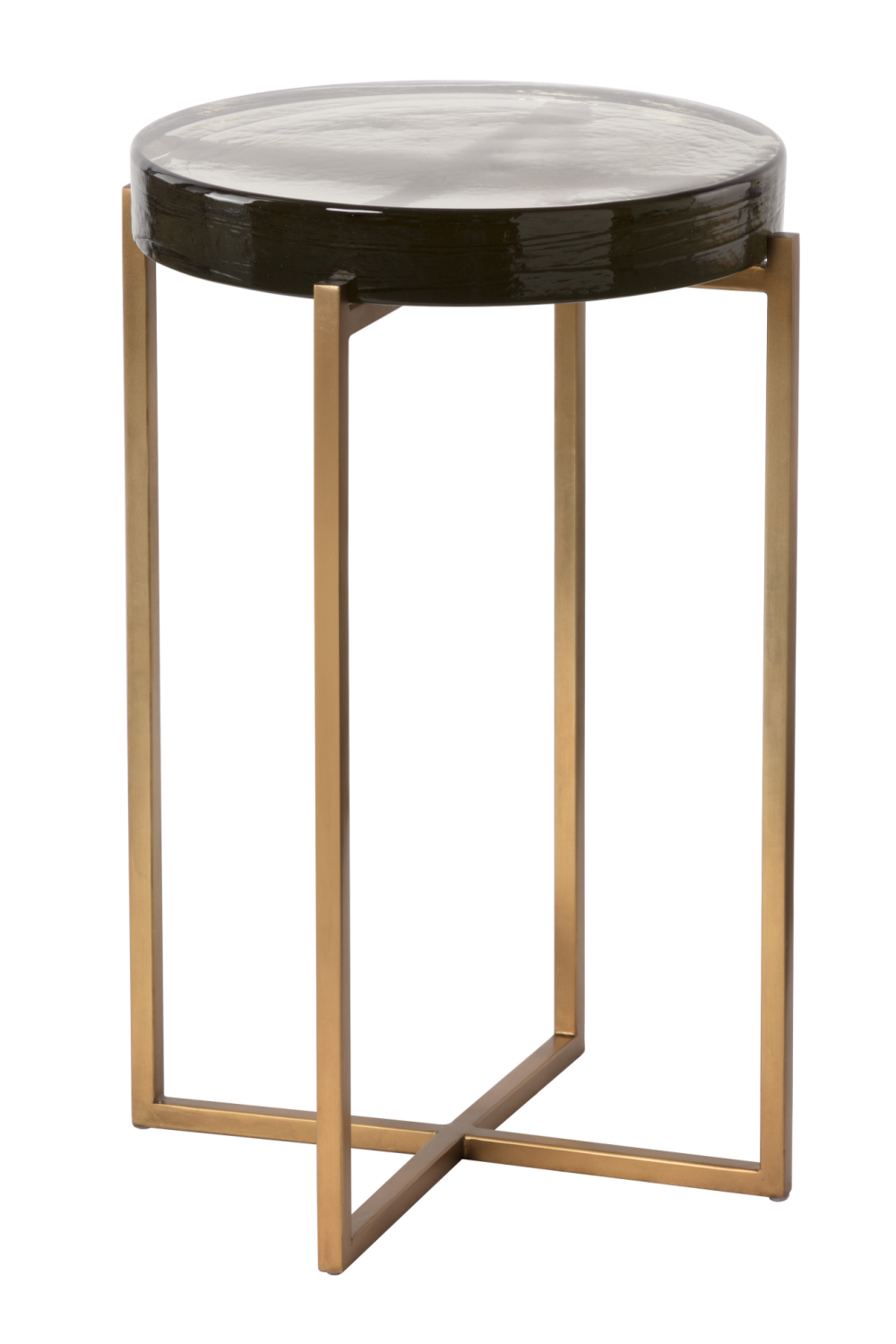 Smoked Glass Round End Table by Splendido Sheena Side Table
