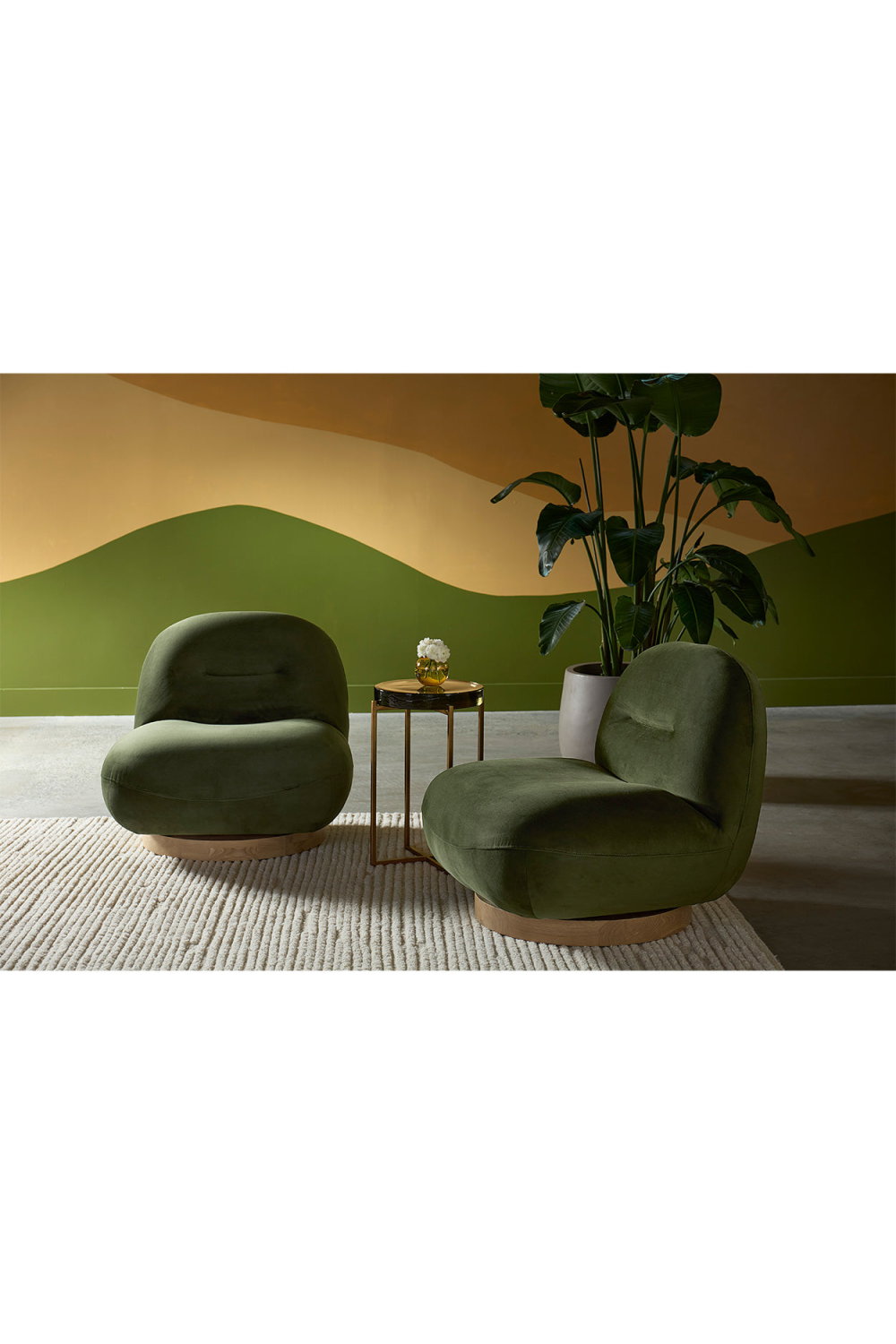 Smoked Glass Round End Table by Splendido Sheena Side Table, alternate view 8