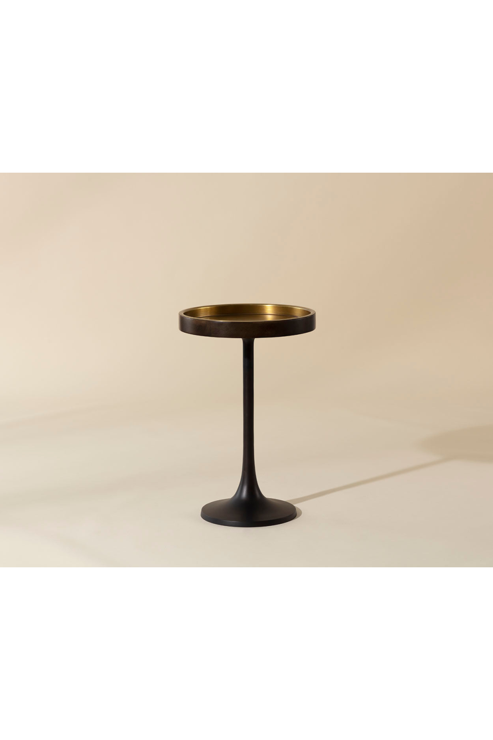 Round Bronze End Table by Splendido Tekoa Side Table, alternate view 4