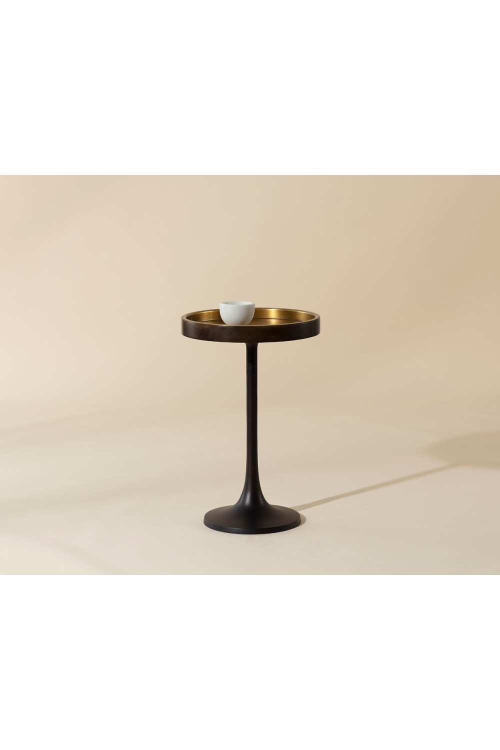 Round Bronze End Table by Splendido Tekoa Side Table, alternate view 5