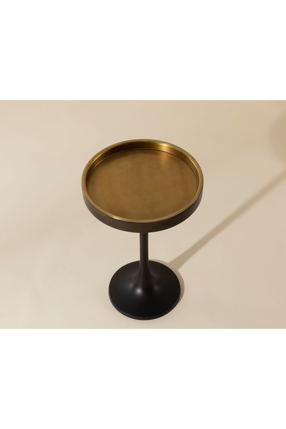 Round Bronze End Table by Splendido Tekoa Side Table, alternate view 7