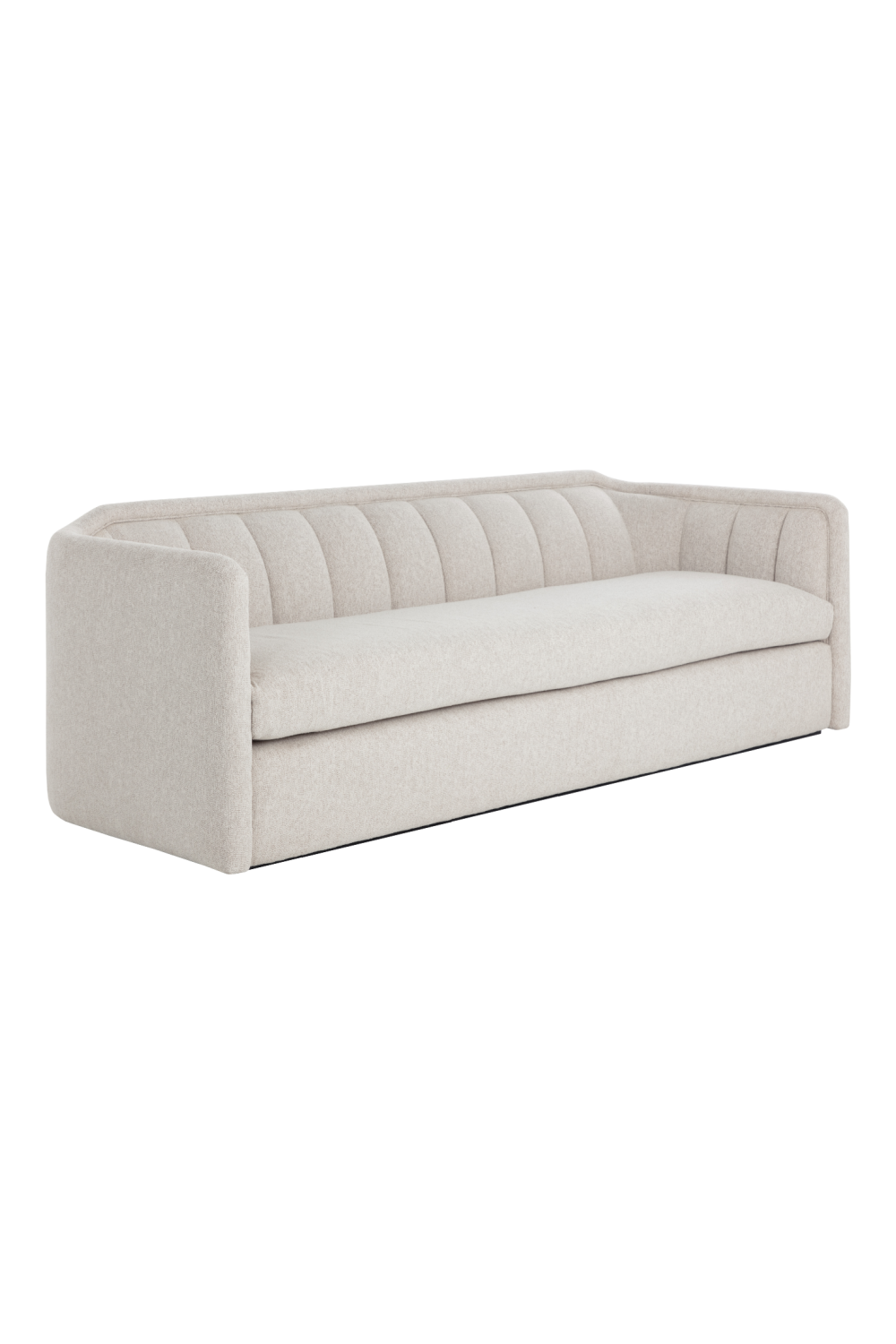 Vertical-Tufted Cream Sofa by Splendido Birrit