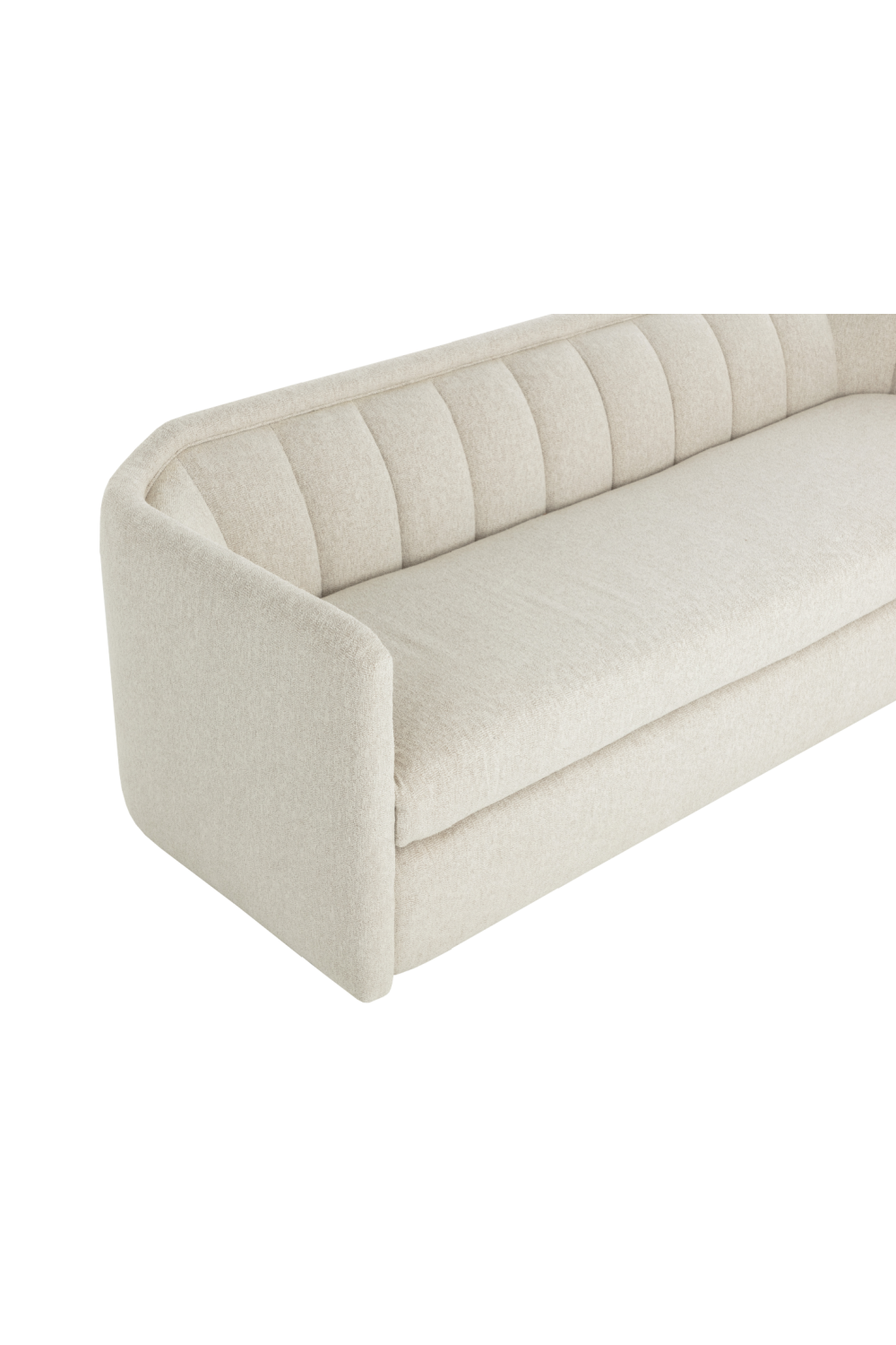 Vertical-Tufted Cream Sofa by Splendido Birrit, alternate view 5