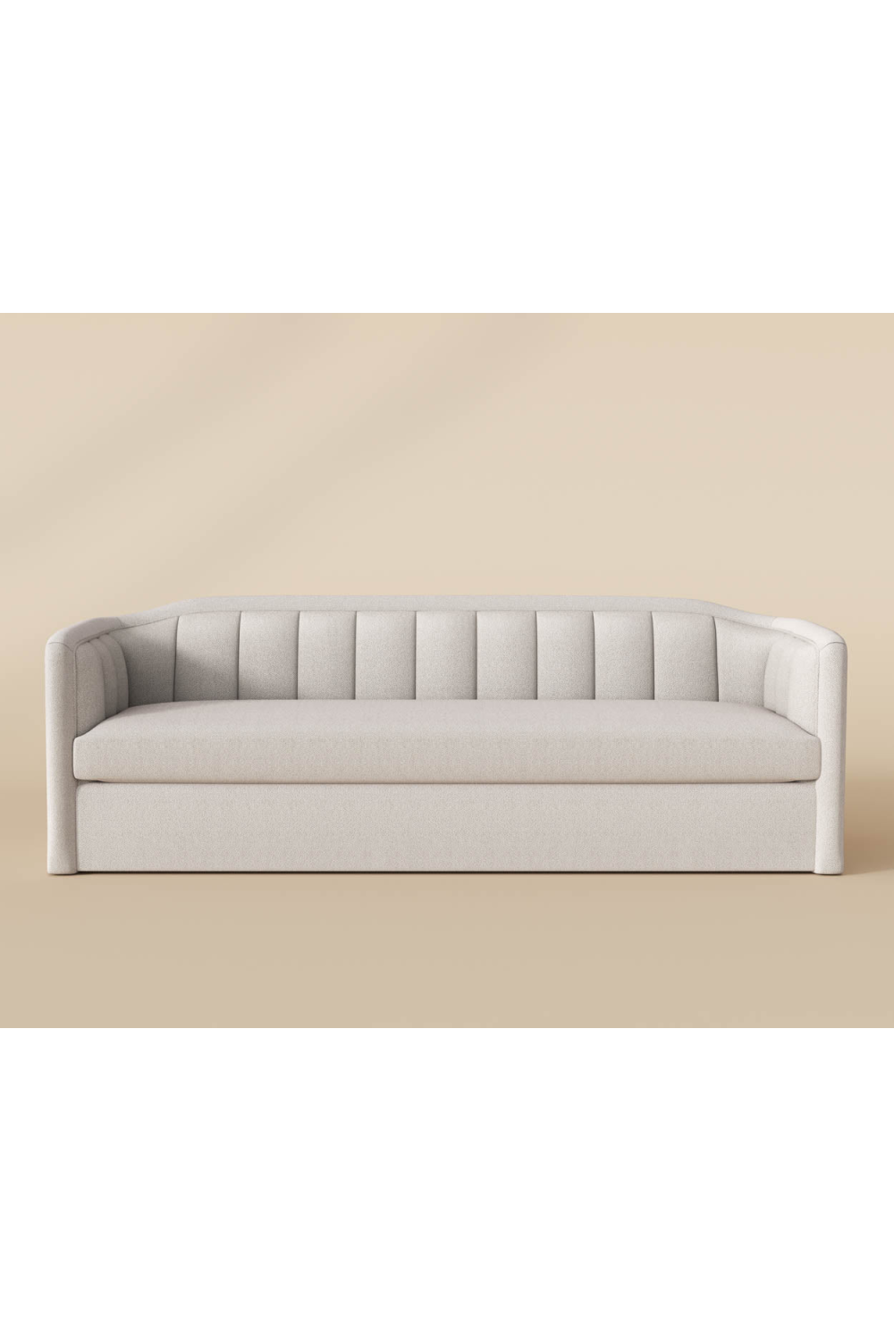 Vertical-Tufted Cream Sofa by Splendido Birrit, alternate view 6