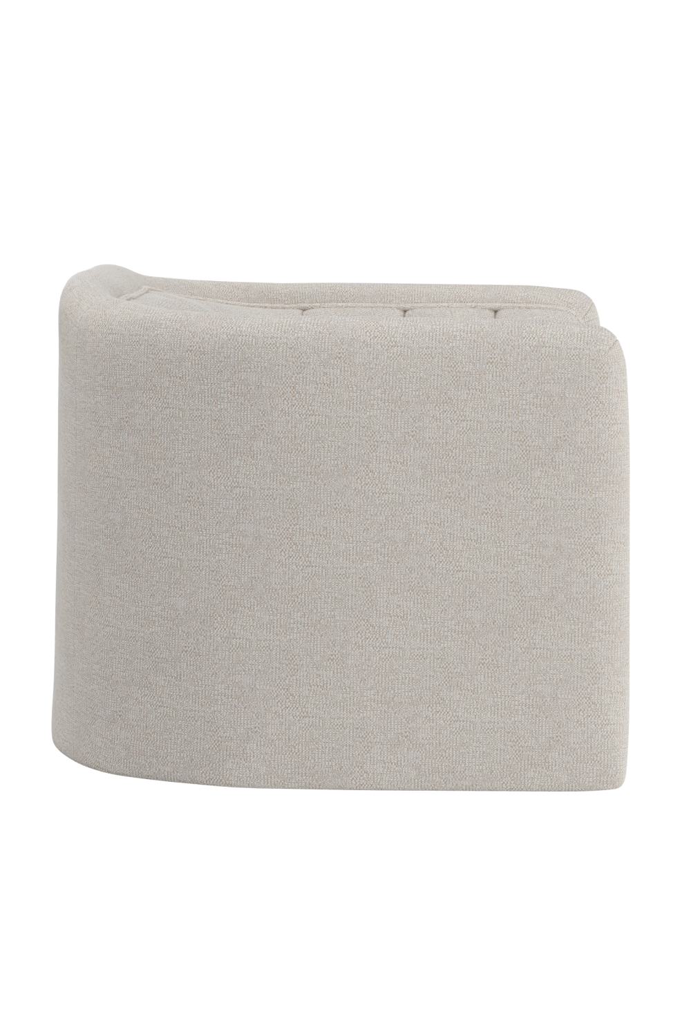 Cream Tufted-Back Swivel Armchair| Splendido Birrit | Oroa.com