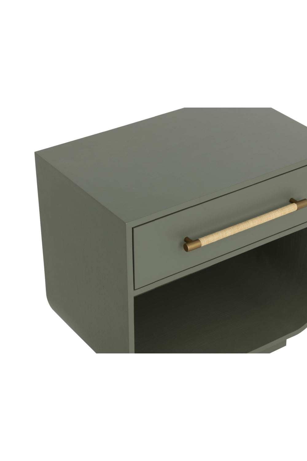 Modern Oak Curved Nightstand | Splendido Tarrant | Oroa.com