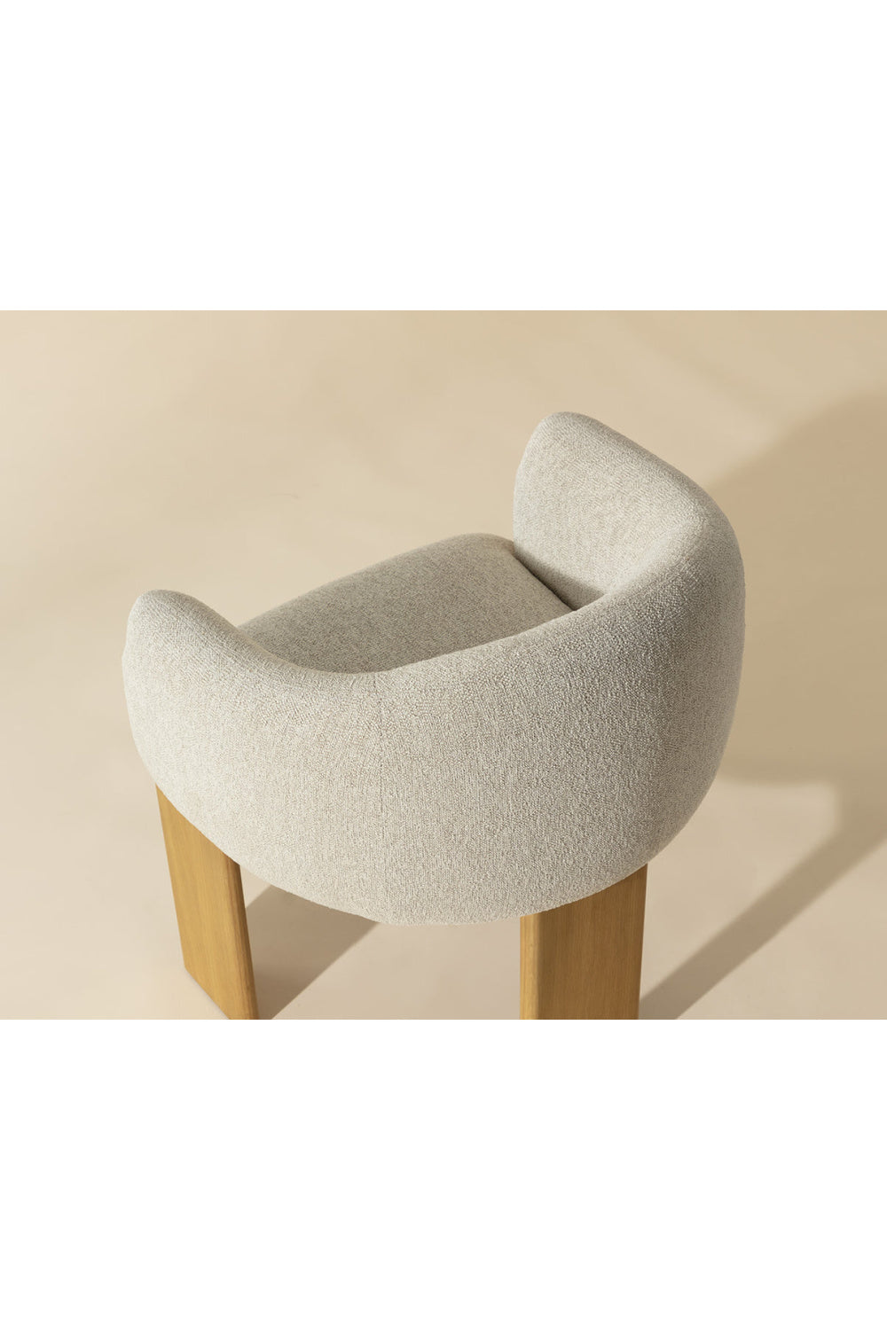 Cream 3-Legged Dining Armchair by Splendido Trine Dining Chair, alternate view 11