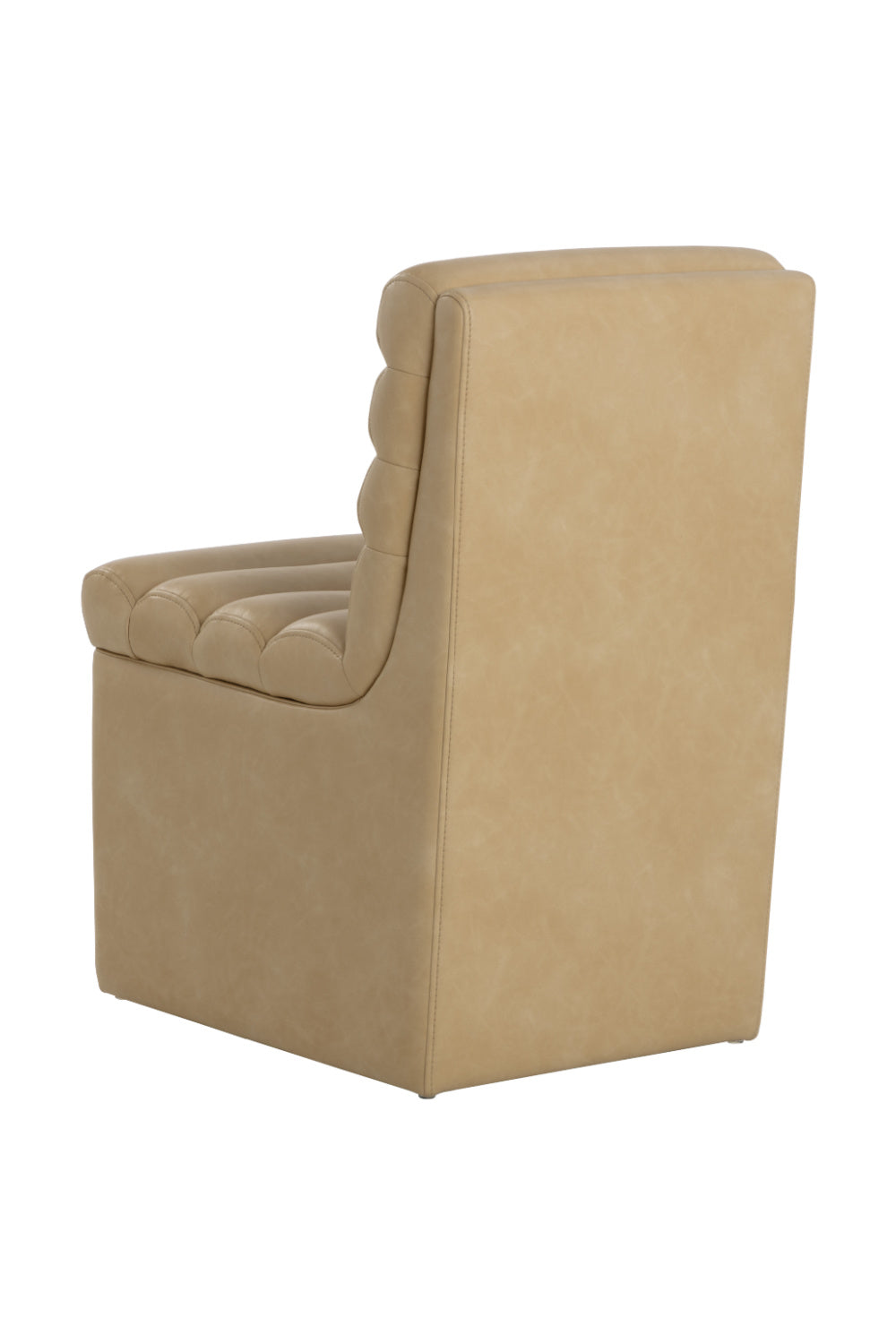 Leather Look Wheeled Dining Chair by Splendido Norm, alternate view 6