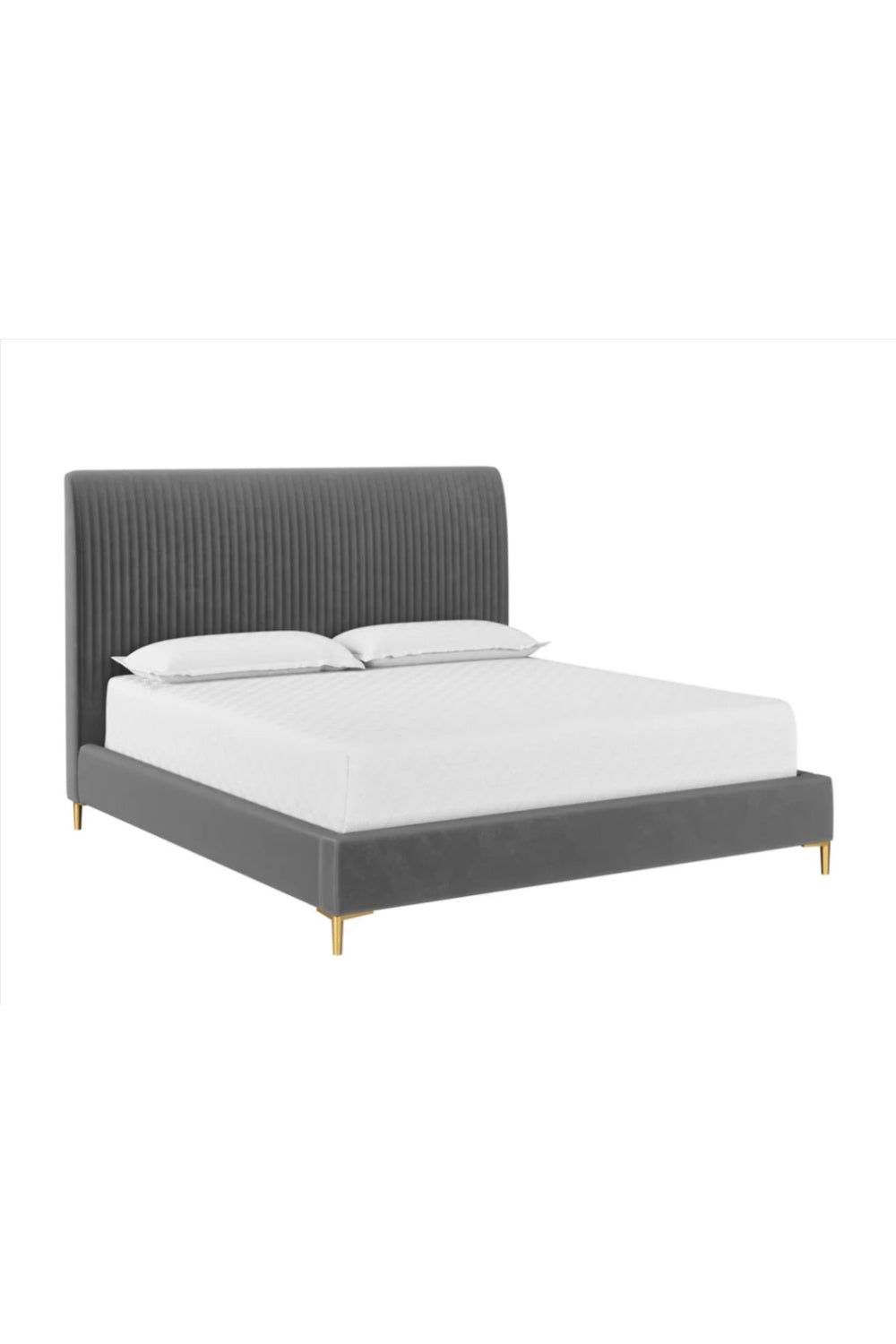Vertical-Tufted Queen Bed by Splendido Harris, alternate view 3