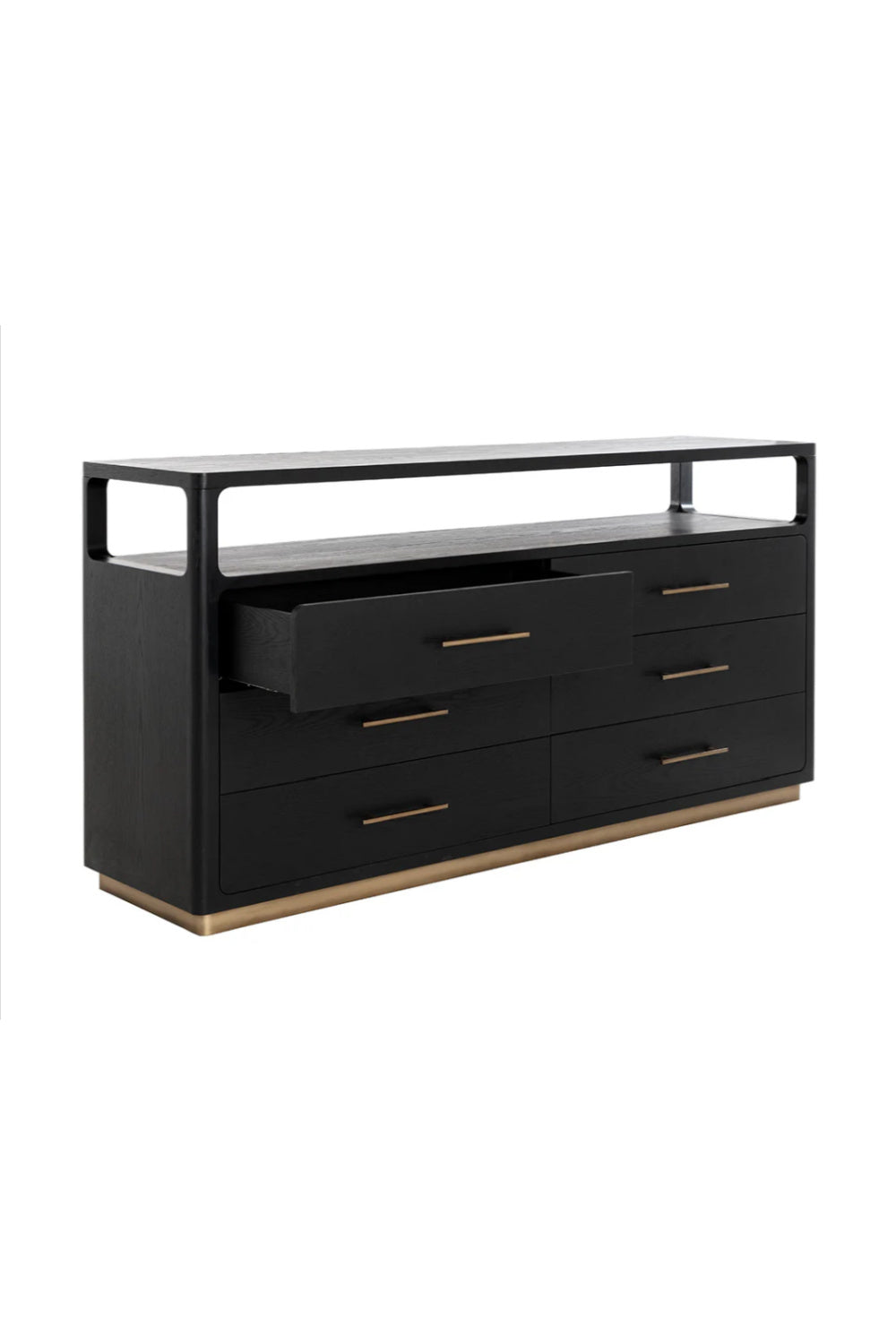 Modern European furniture - 6-Drawer Oak Veneer Dresser - www.oroa.com