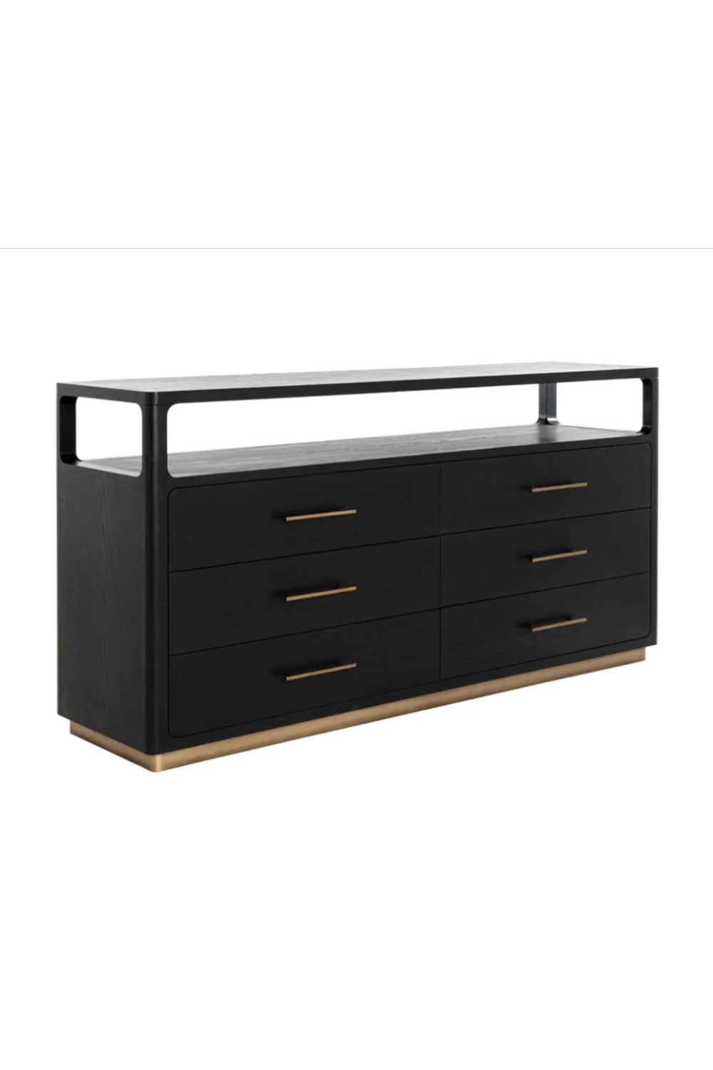Modern European furniture - 6-Drawer Oak Veneer Dresser - www.oroa.com