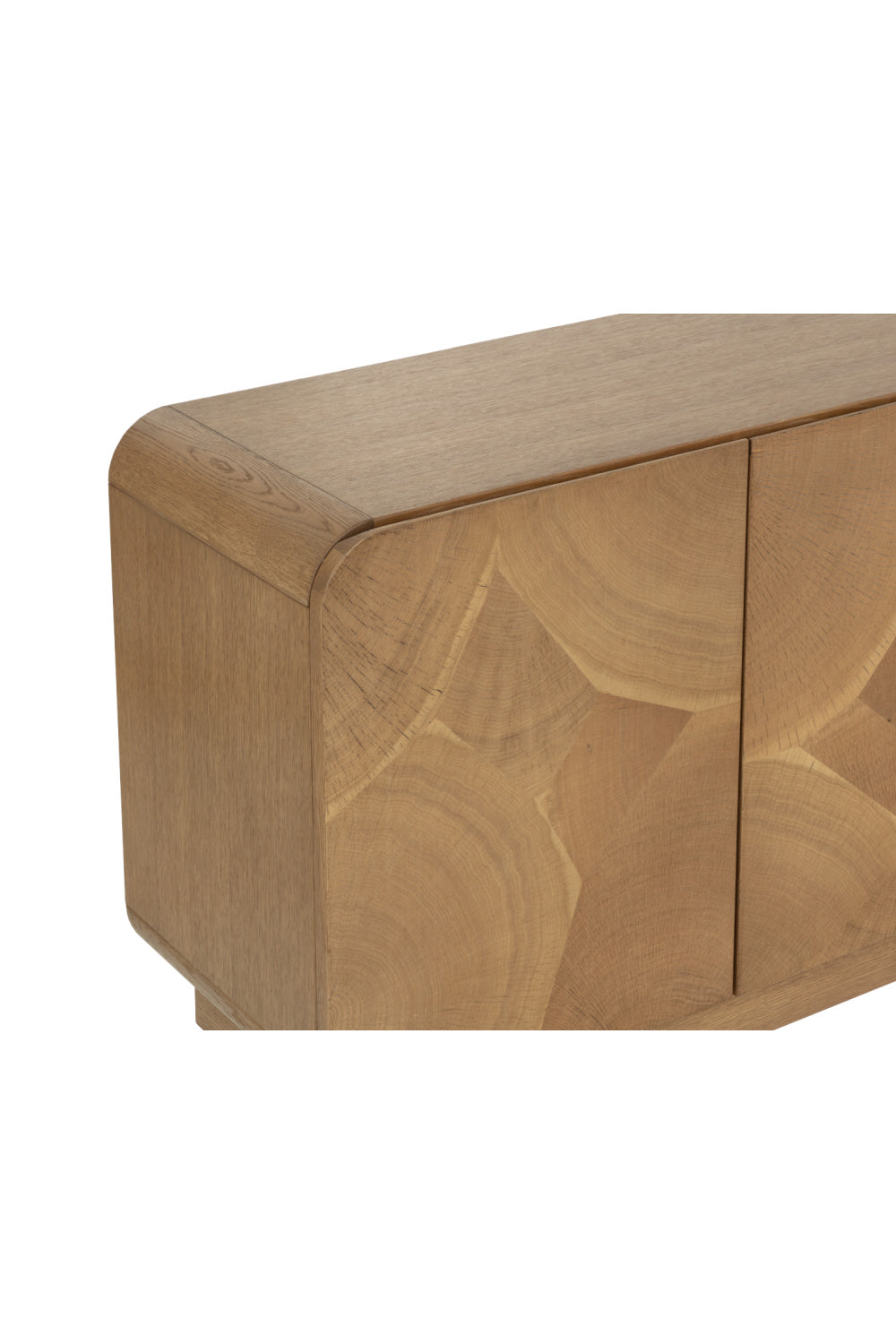 Patterned Oak 4-Door Sideboard by Splendido Fauna, alternate view 7